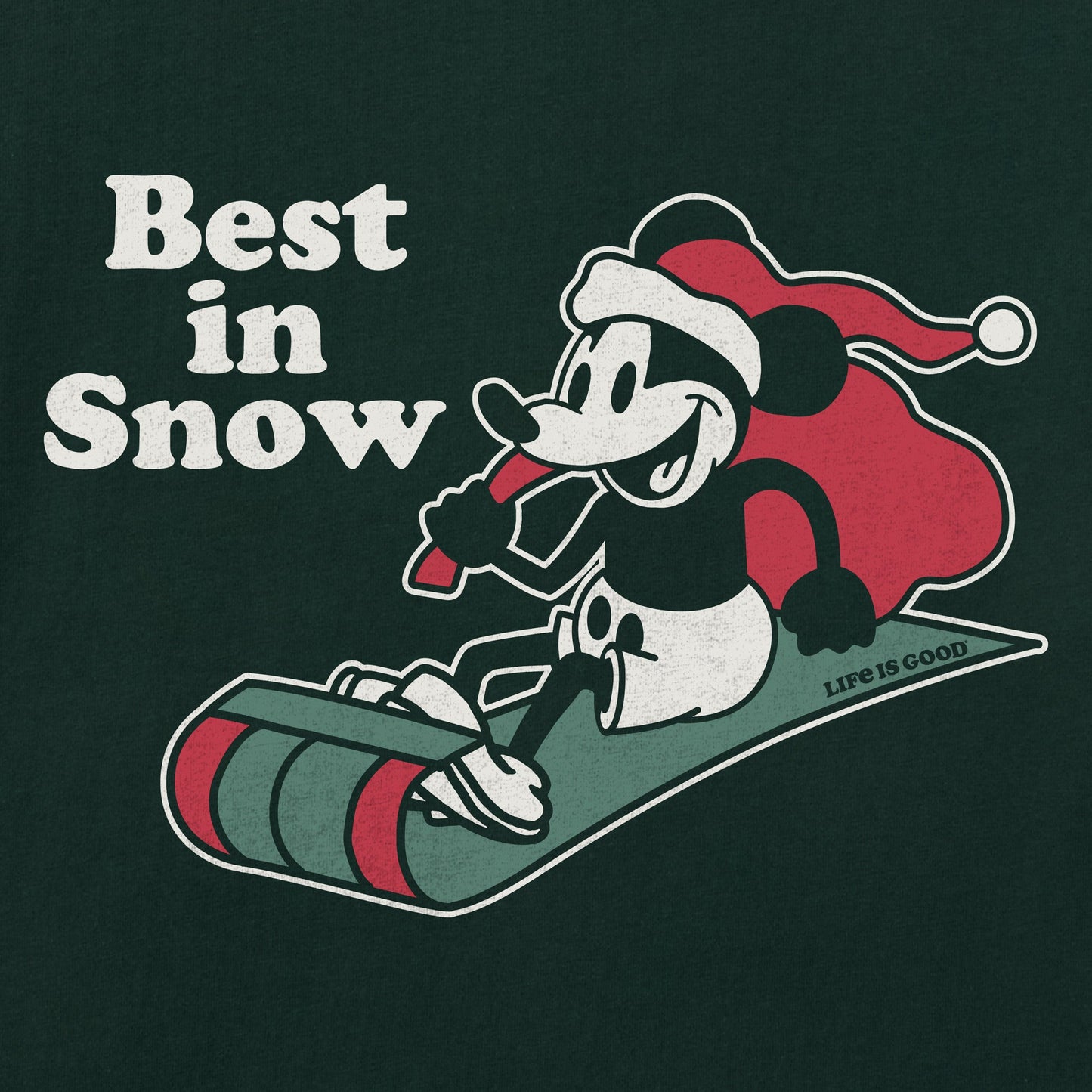 Men's Best in Snow Willie Sled Long Sleeve Crusher Tee