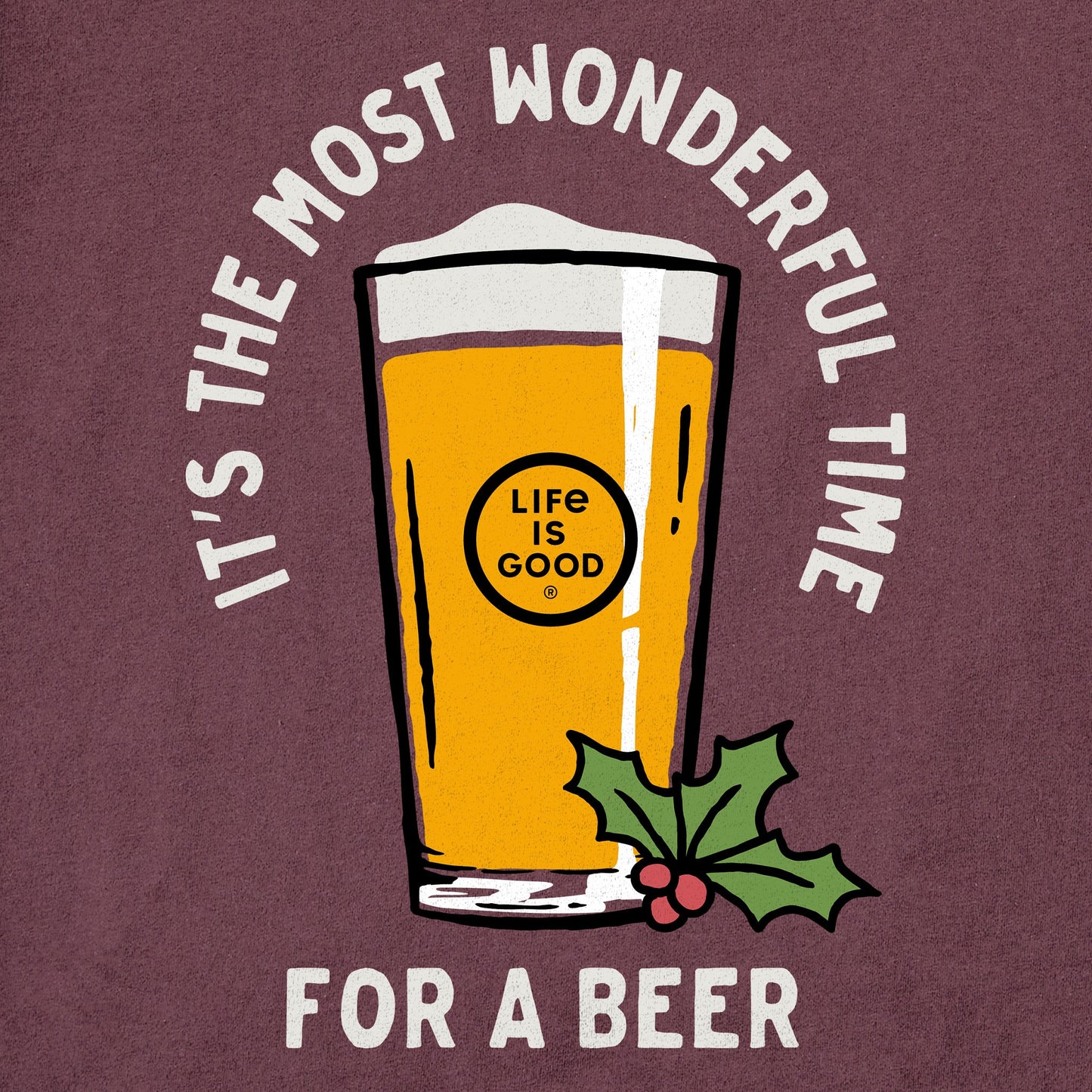 Men's Time for a Beer Long Sleeve Crusher Tee