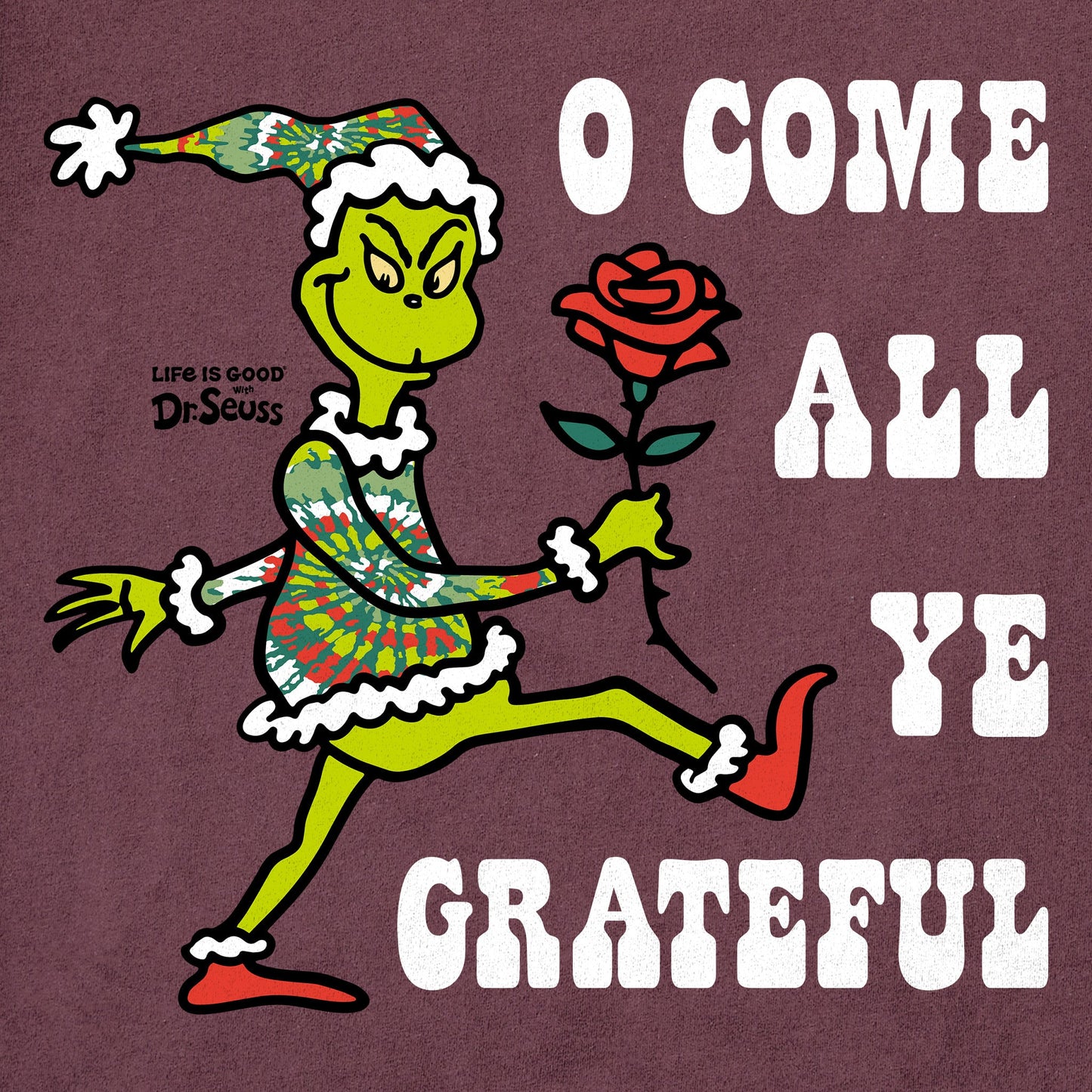 Men's Grateful Grinch Long Sleeve Crusher Tee
