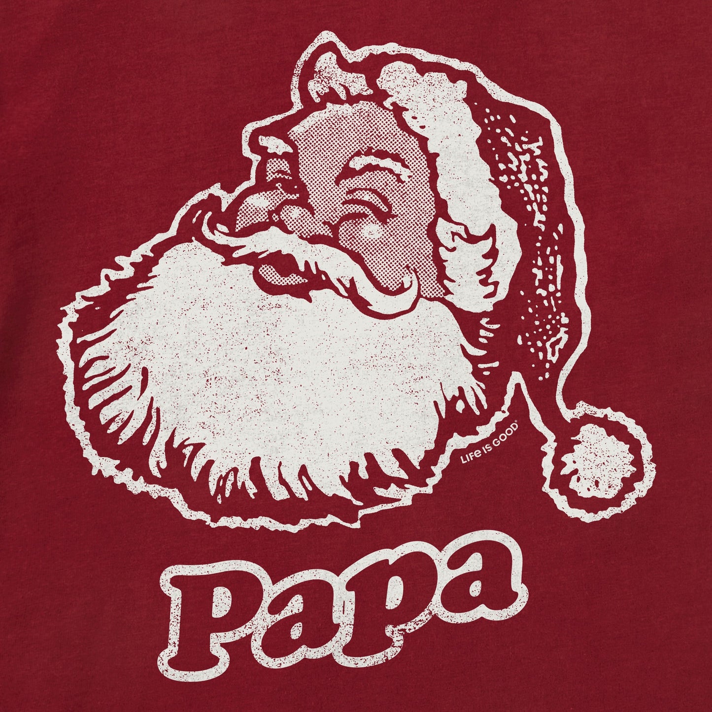 Men's Papa Santa Long Sleeve Crusher Tee