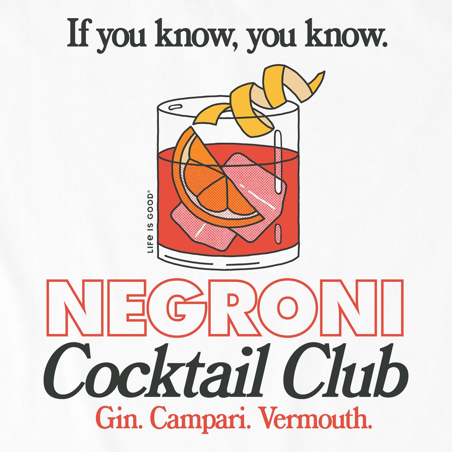 Women's Negroni Cocktail Club Short Sleeve Crusher Boxy Tee