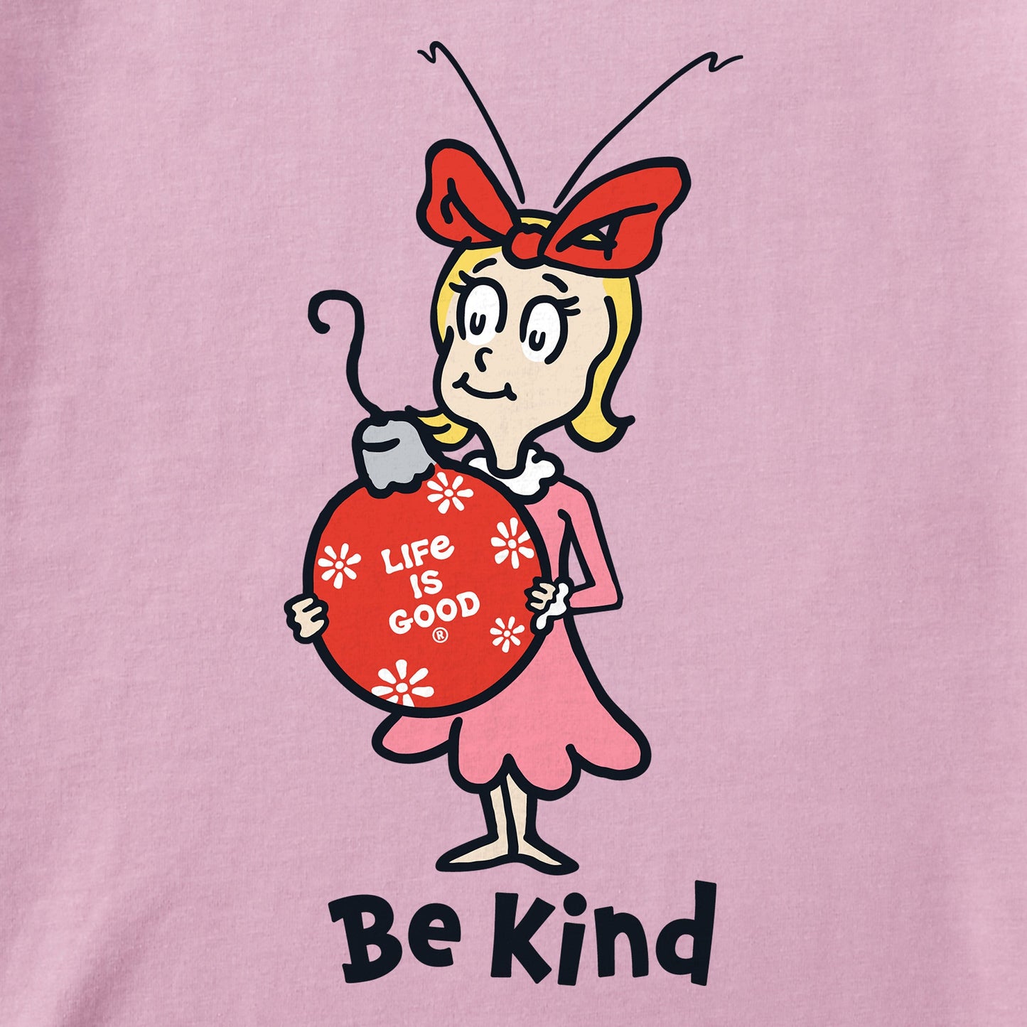 Toddler Cindy-Lou Be Kind Short Sleeve Crusher Tee