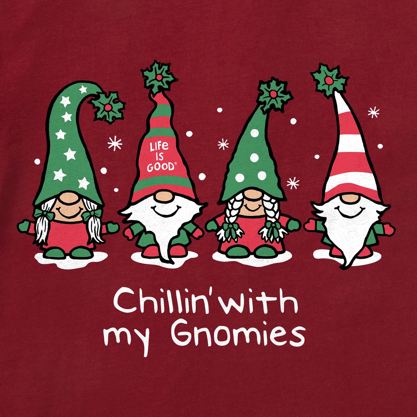 Toddler Chillin' with my Gnomies Fam Short Sleeve Crusher Tee