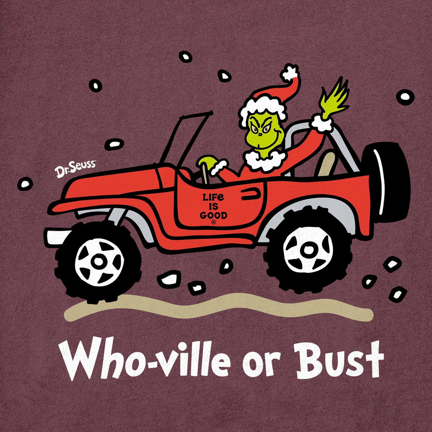 Women's Who-Ville or Bust SUV Grinch Long Sleeve Crusher Tee