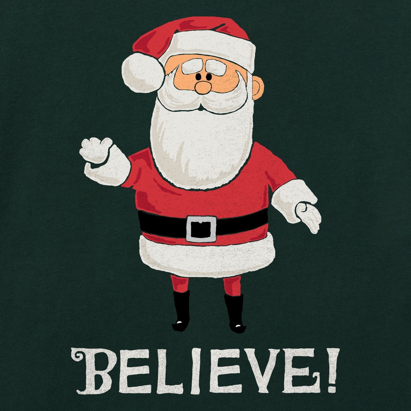 Women's Believe in Santa Long Sleeve Crusher Tee