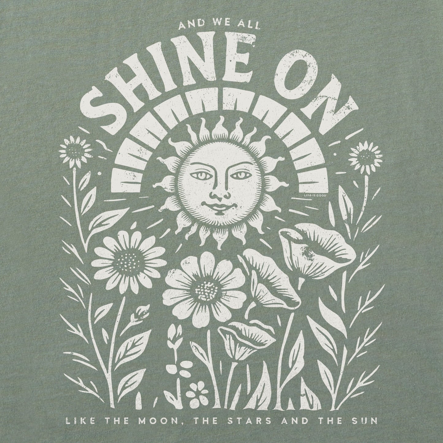 Women's Shine On Sunflowers Short Sleeve Crusher Boxy Tee