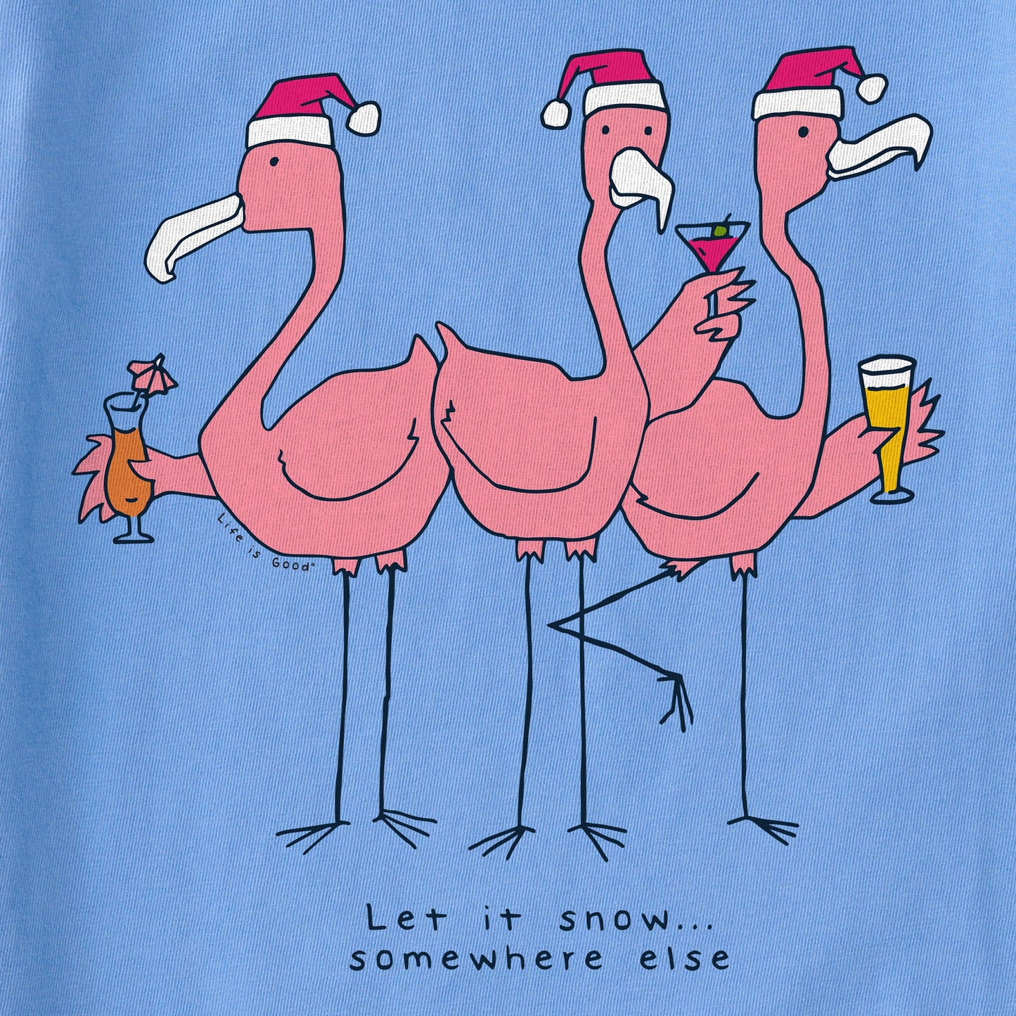 Women's Flamingos Short Sleeve Crusher Tee