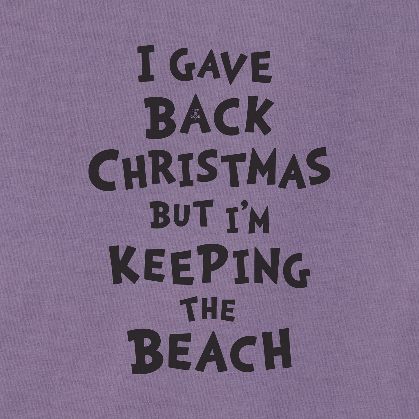 Women's Grinch Gave Back Christmas Beach Short Sleeve Crusher Tee