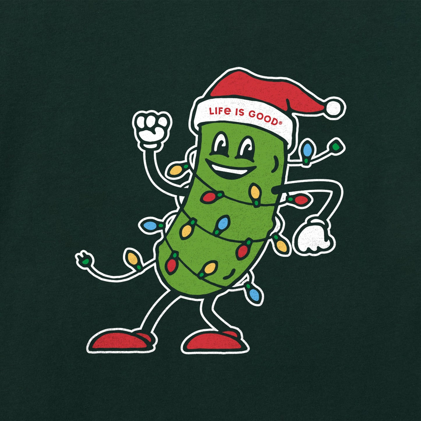 Women's Christmas Pickle Short Sleeve Crusher Tee