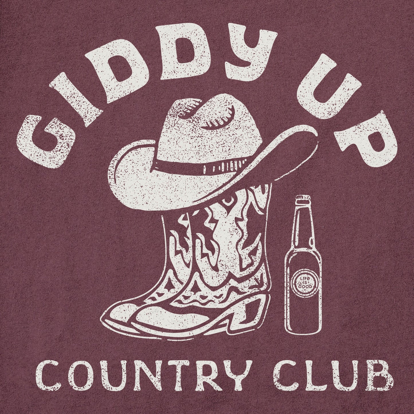 Men's Giddy Up Country Club Short Sleeve Crusher Tee