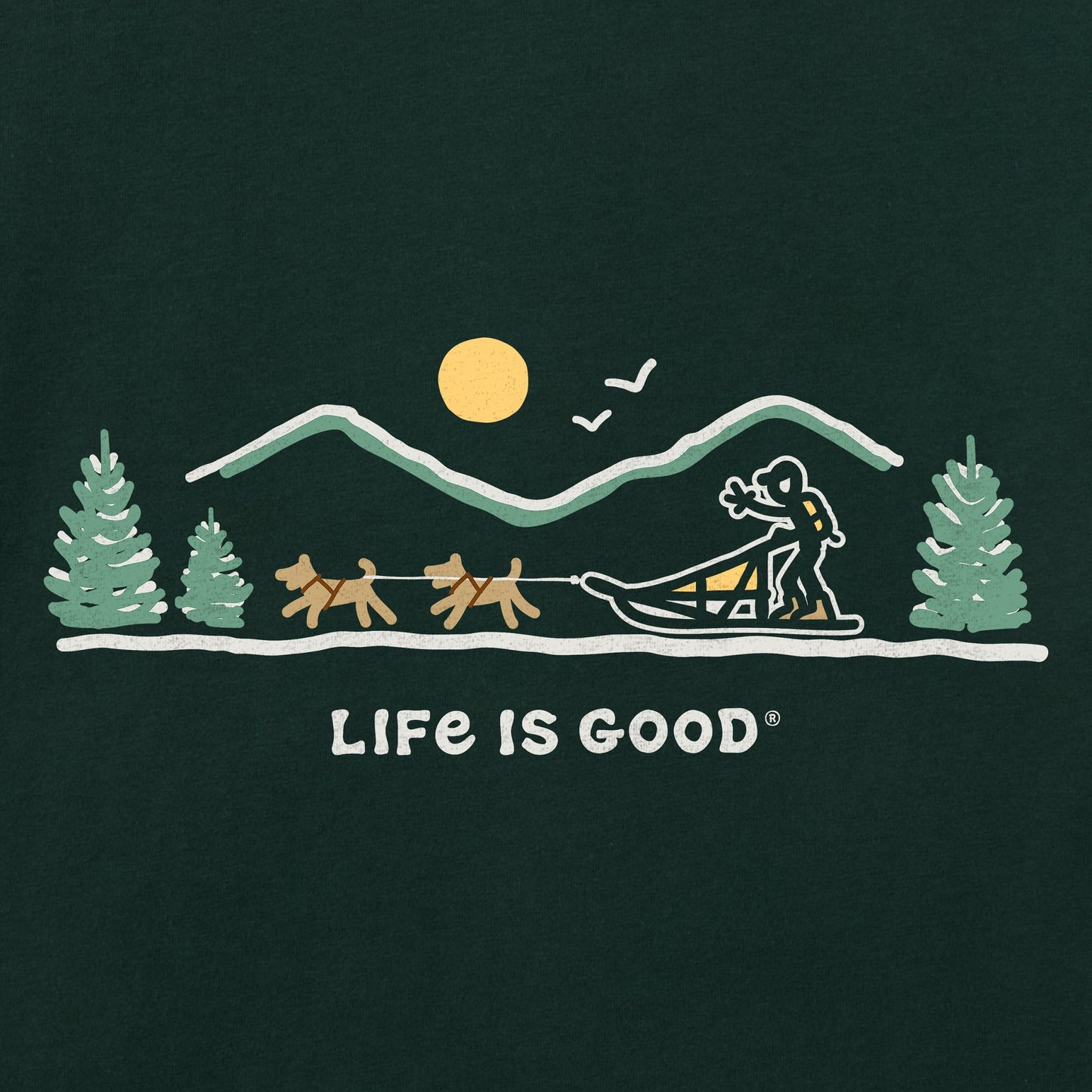 Kids Dogsled Vista Long Sleeve Crusher Tee