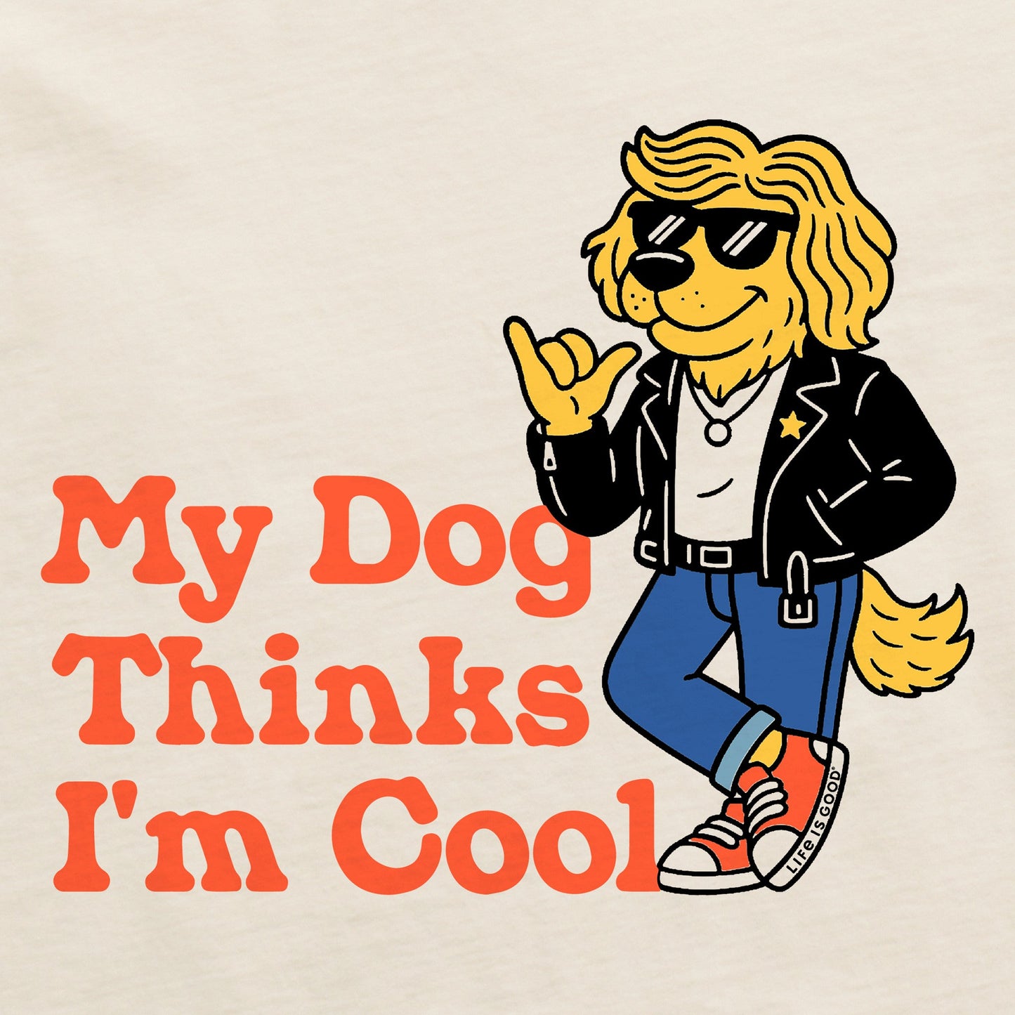 Women's My Dog Thinks I'm Cool Jacket Short Sleeve Crusher Tee