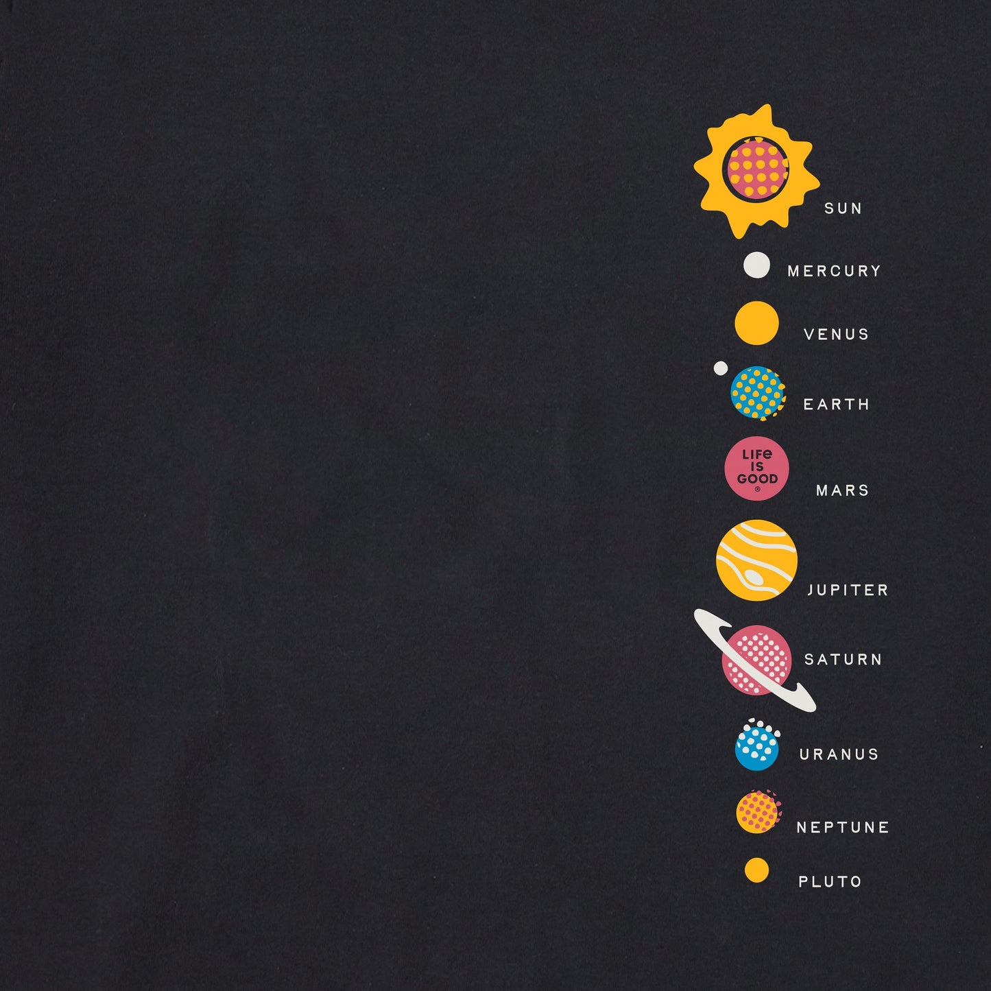 Men's Solar System Short Sleeve Crusher Tee