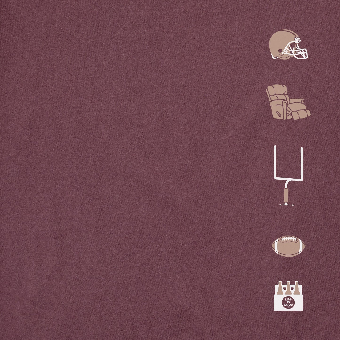 Men's Tis the Season Football Medley Short Sleeve Crusher Tee