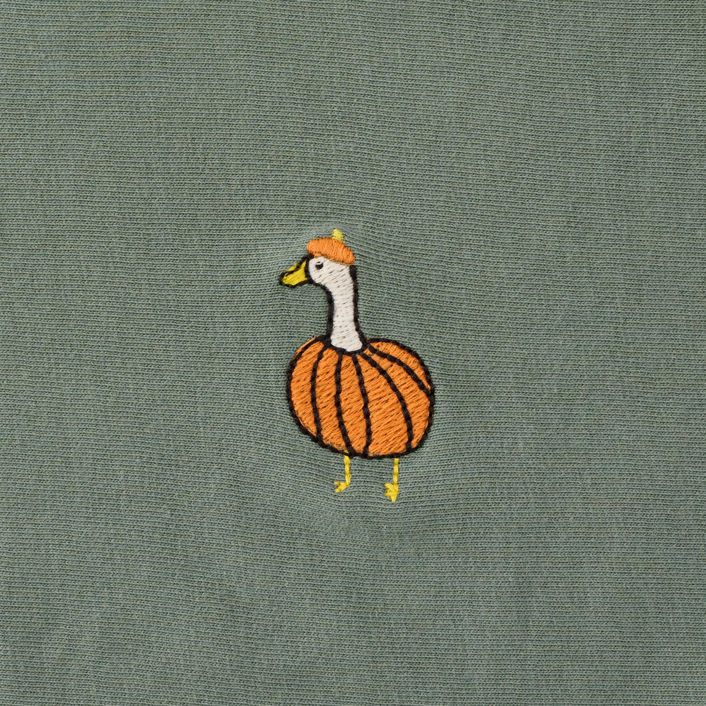 Women's Embroidered Pumpkin Goose Crusher-LITE Shrunken Tee