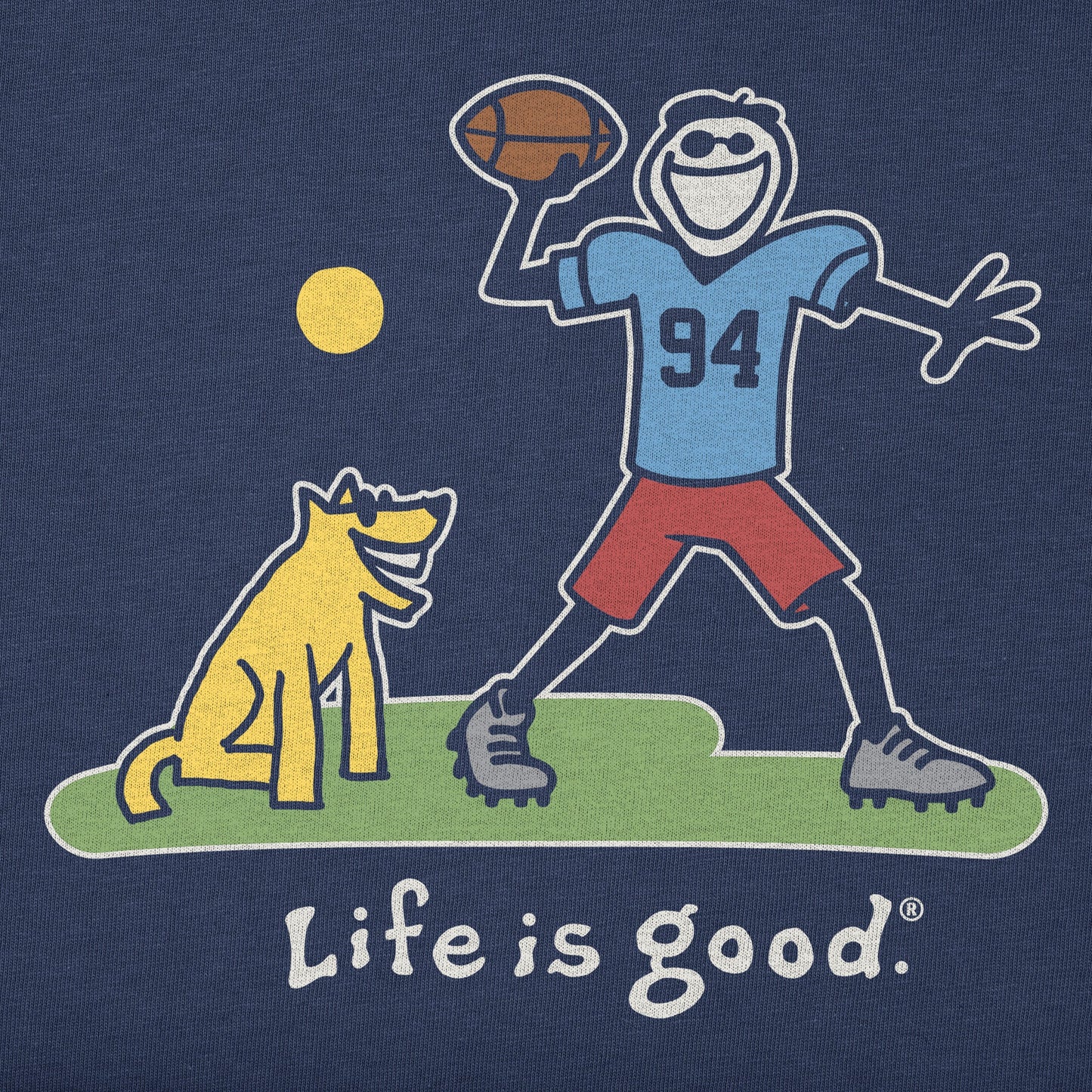 Men's Jake and Rocket Football Short Sleeve Tee