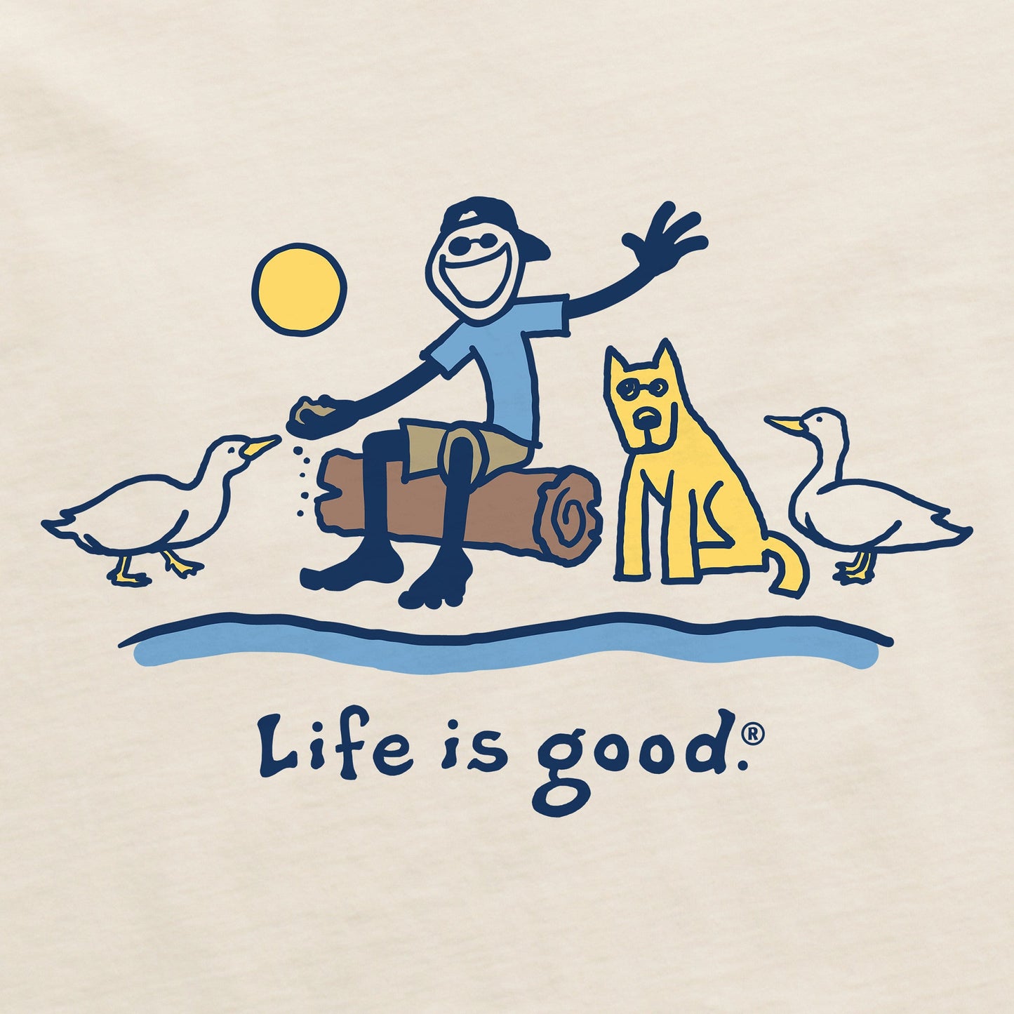 Men's Jake and Rocket Ducks Short Sleeve Crusher Tee