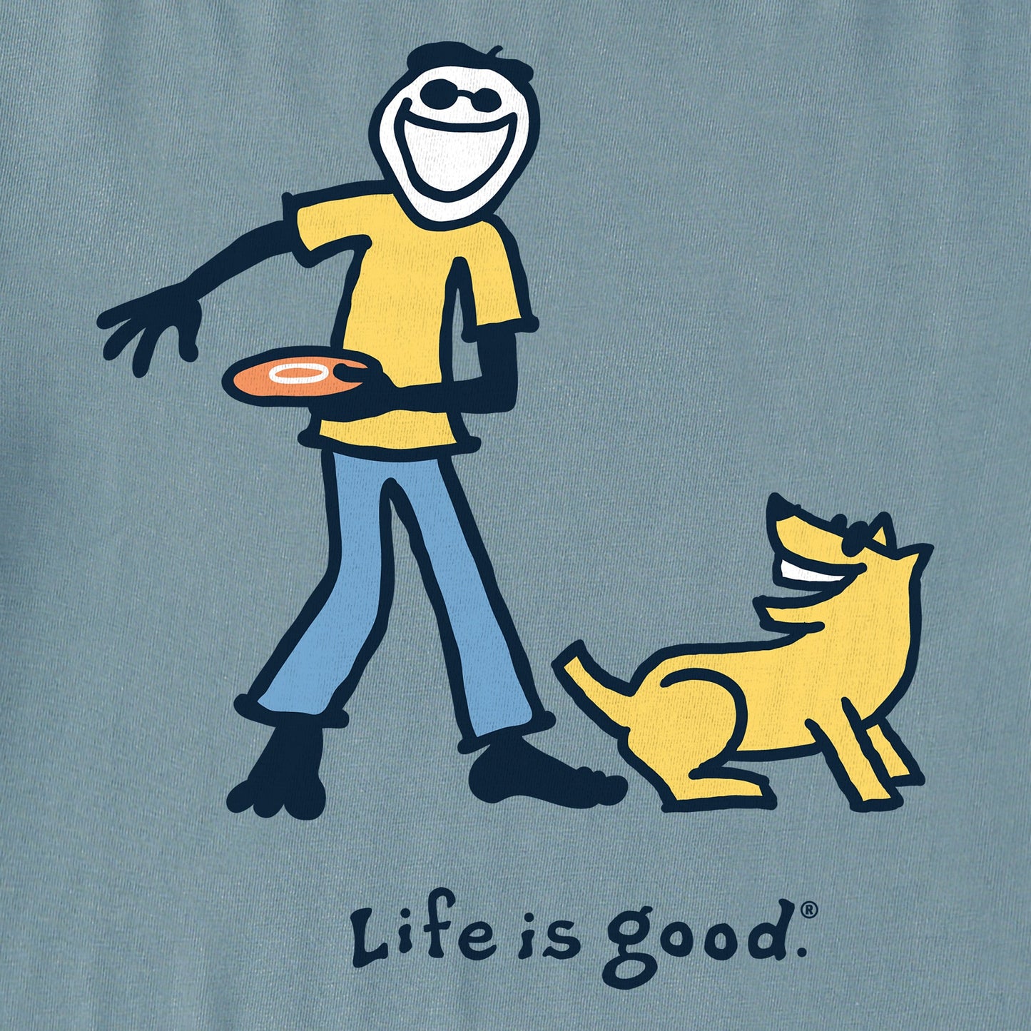 Women's Jake and Rocket Frisbee Short Sleeve Crusher Tee