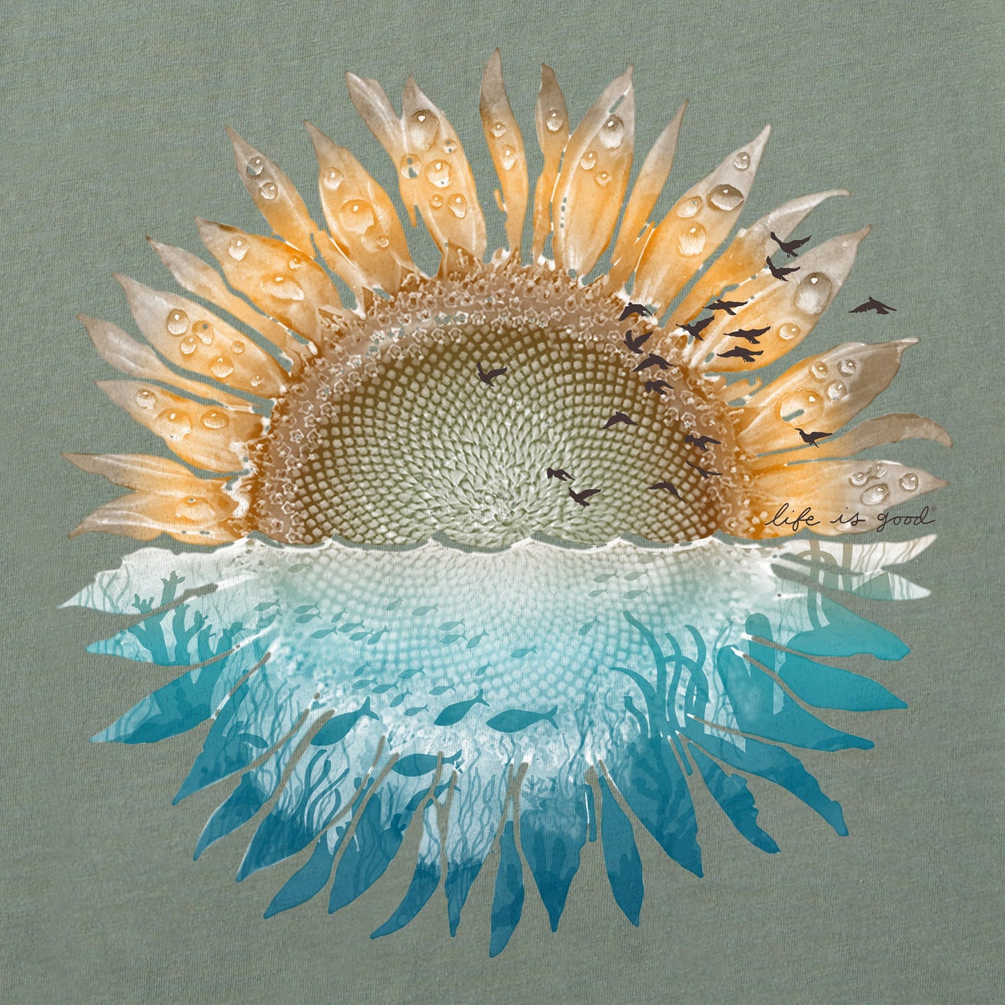 Women's Under Sunflower Short Sleeve Crusher Tee