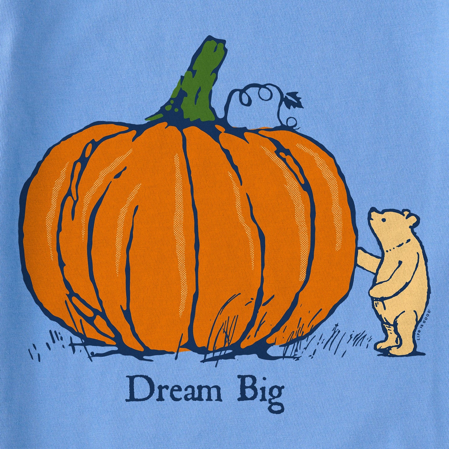 Kids Dream Big Winnie Pumpkin Long Sleeve Crusher Tee