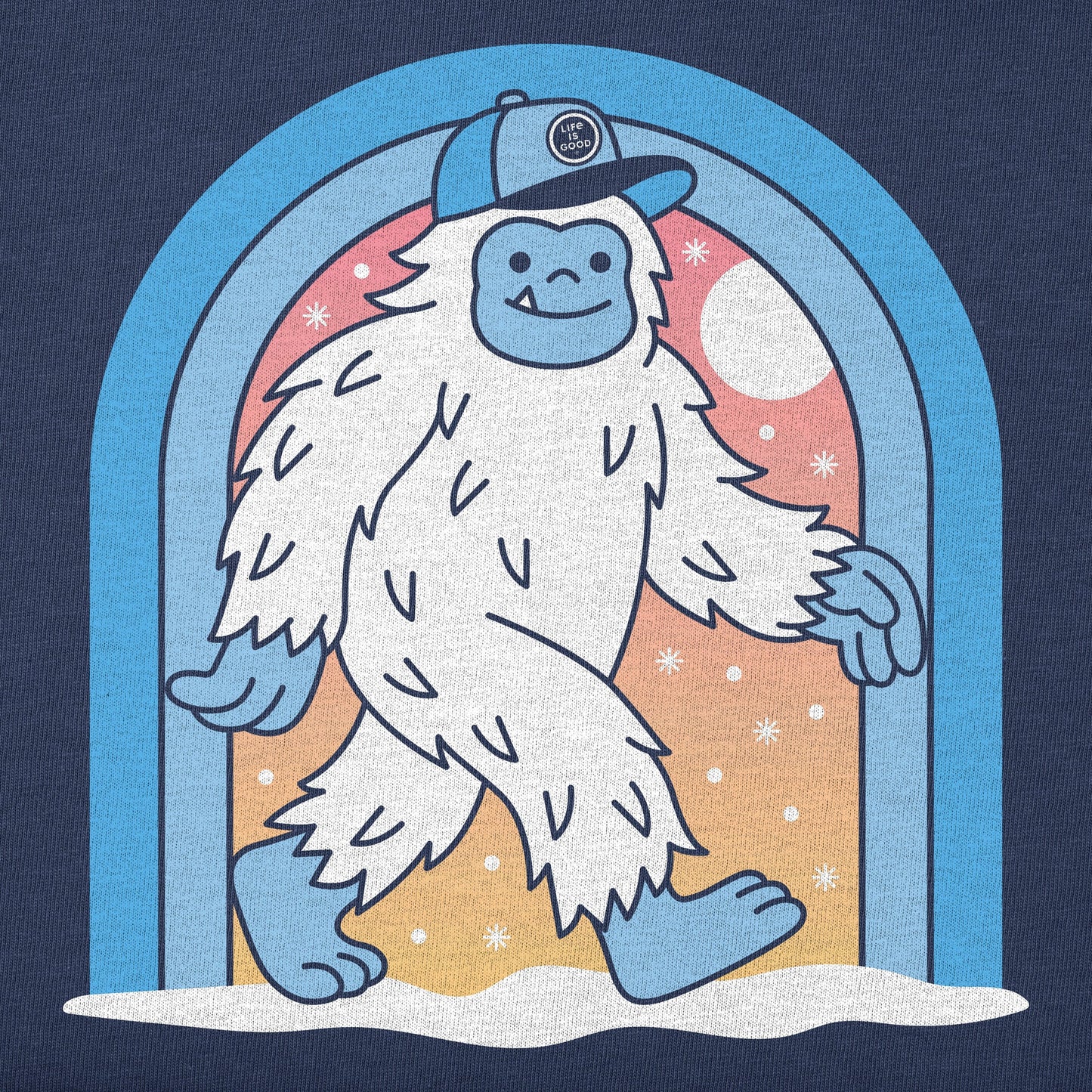 Men's Yeti Trucker Hat Long Sleeve Crusher Tee