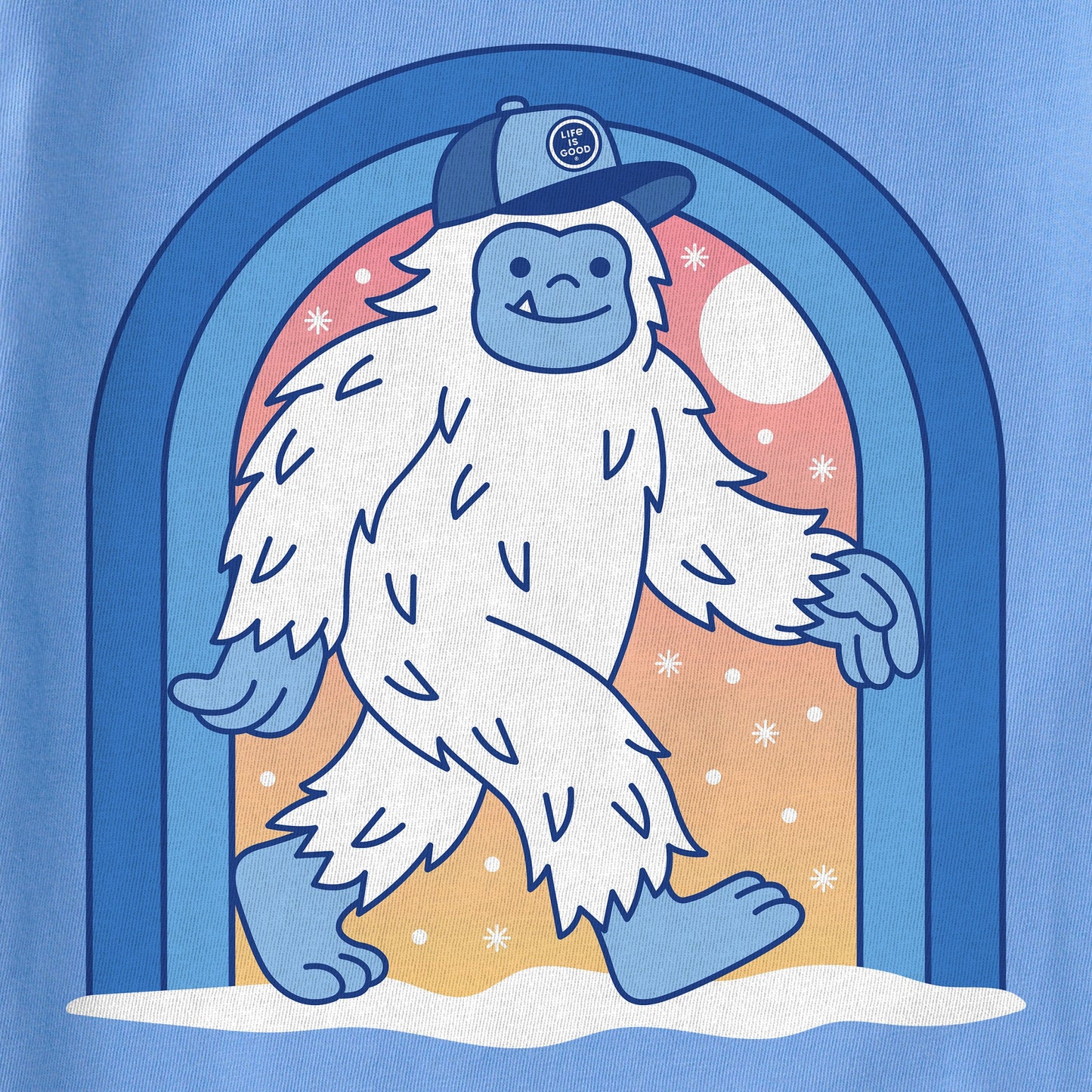 Women's Yeti Trucker Hat Short Sleeve Crusher Boxy Tee