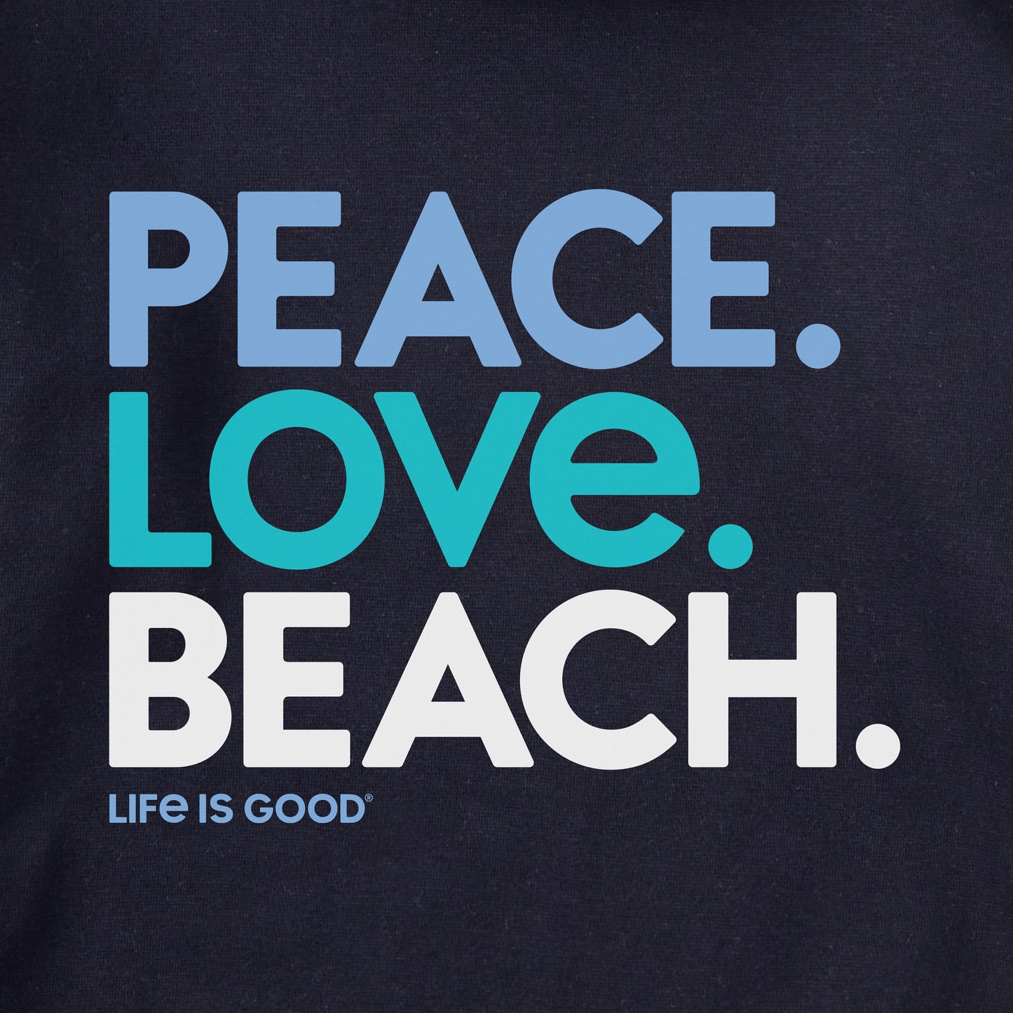 Adult Unisex Peace Love Beach Every Wear Crew Sweatshirt