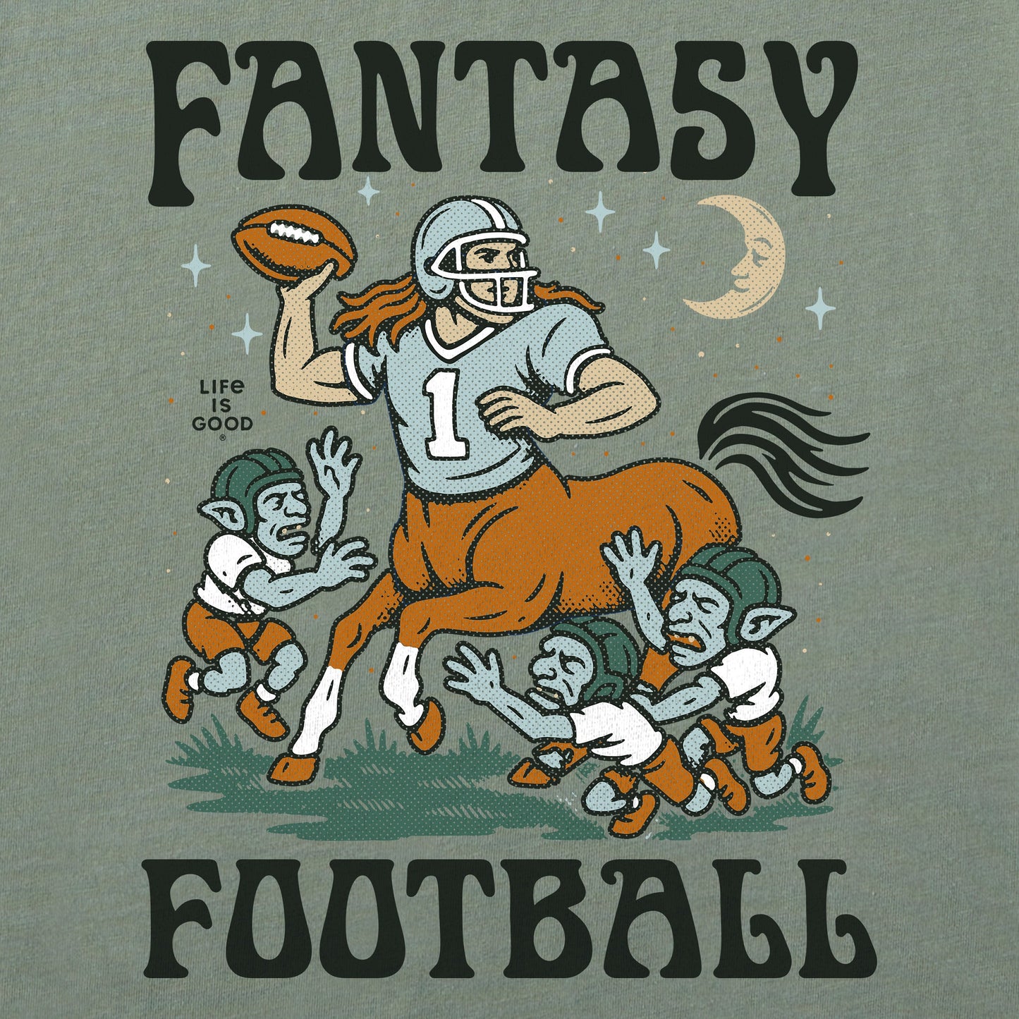 Women's Fantasy Football Centaur v. Goblins Short Sleeve Crusher Boxy Tee