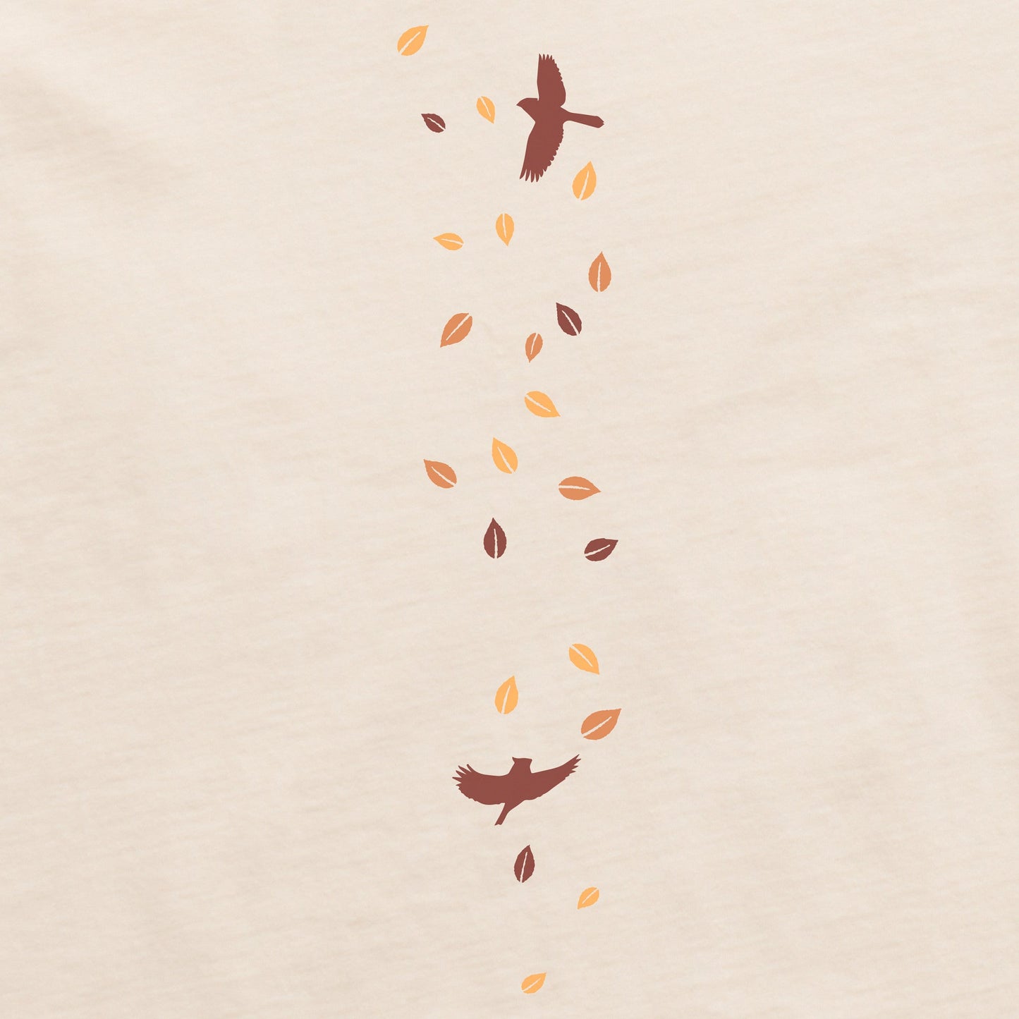 Women's Autumn Tree Leaves Long Sleeve Crusher Tee