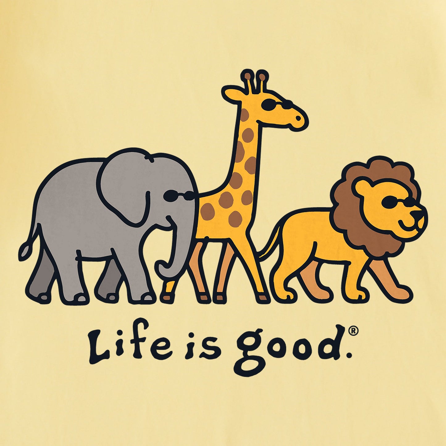 Kids Big Animal Trio Short Sleeve Crusher Tee