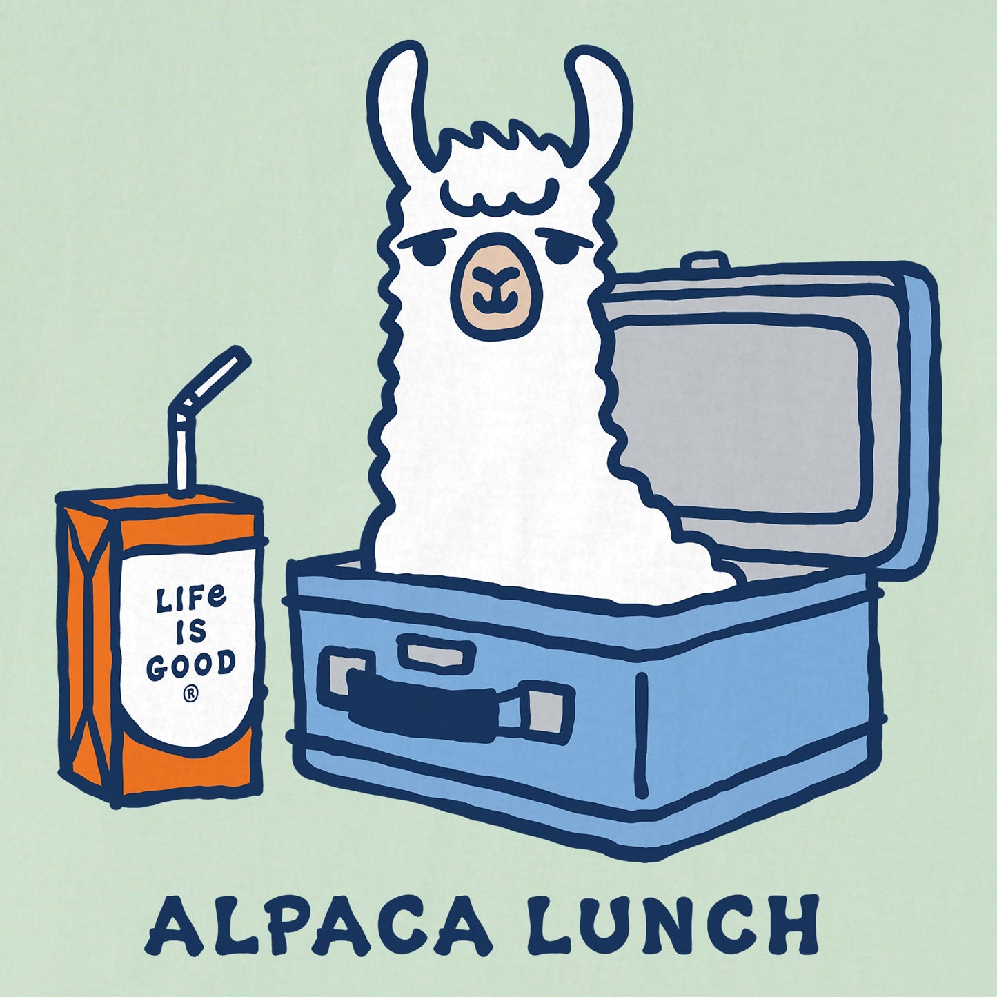 Kids Alpaca Lunch Short Sleeve Crusher Tee