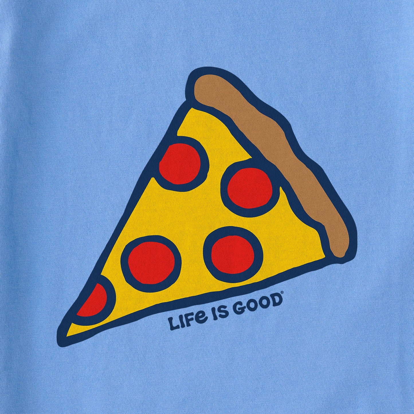 Kids Pepperoni Pizza Short Sleeve Crusher Tee