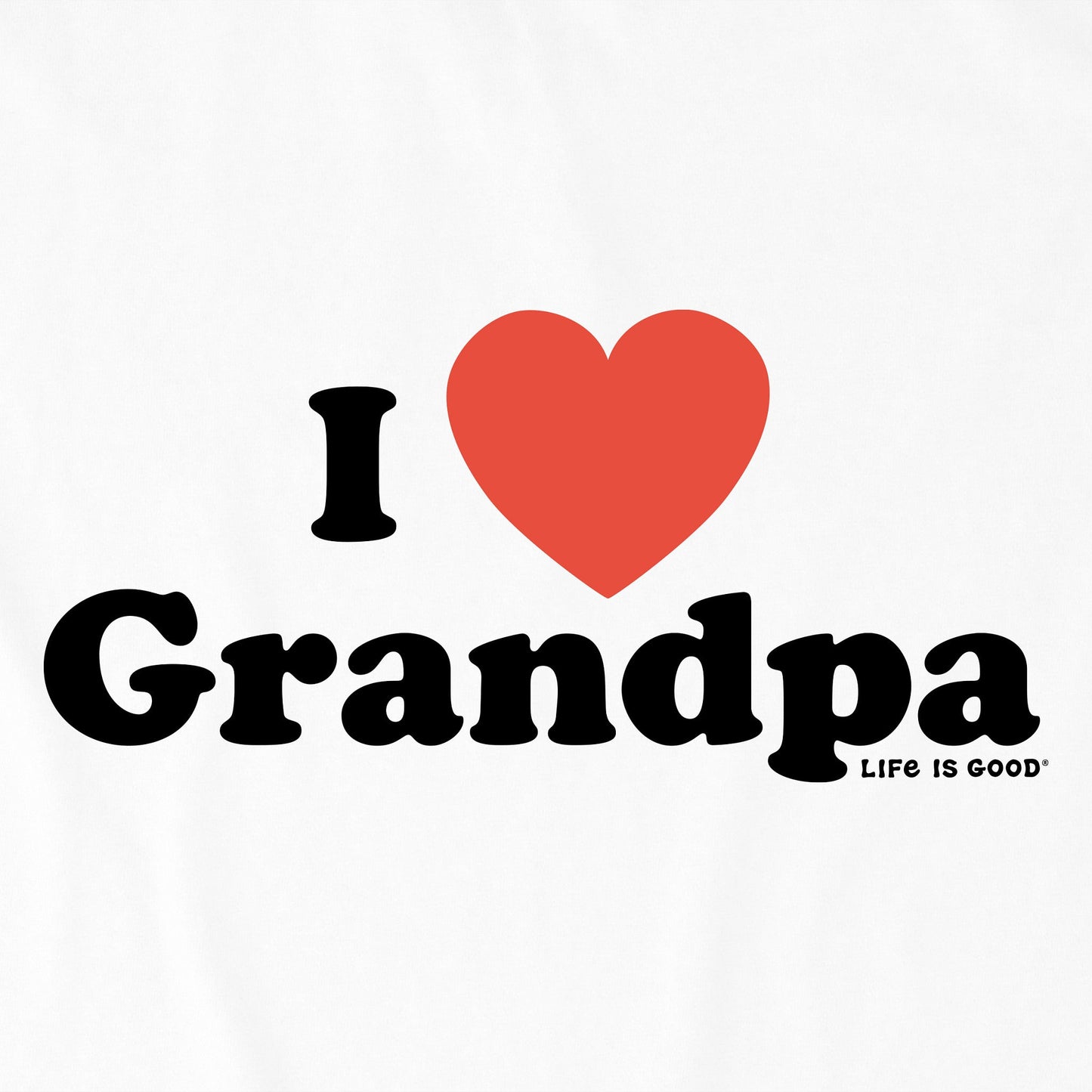 Kids I Heart Grandpa Short Sleeve Crusher Tee
