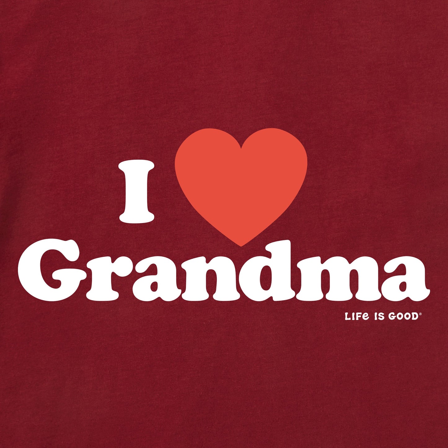 Toddler I Heart Grandma Short Sleeve Crusher Tee