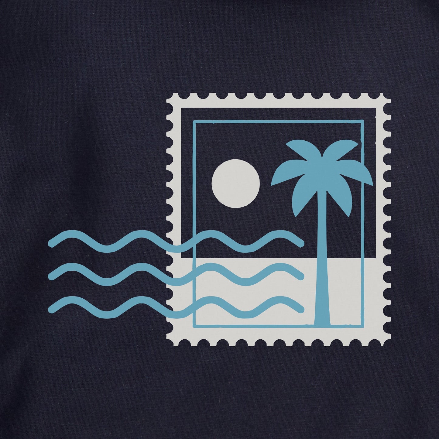 Adult Unisex Beach Stamp Every Wear Hoodie Sweatshirt