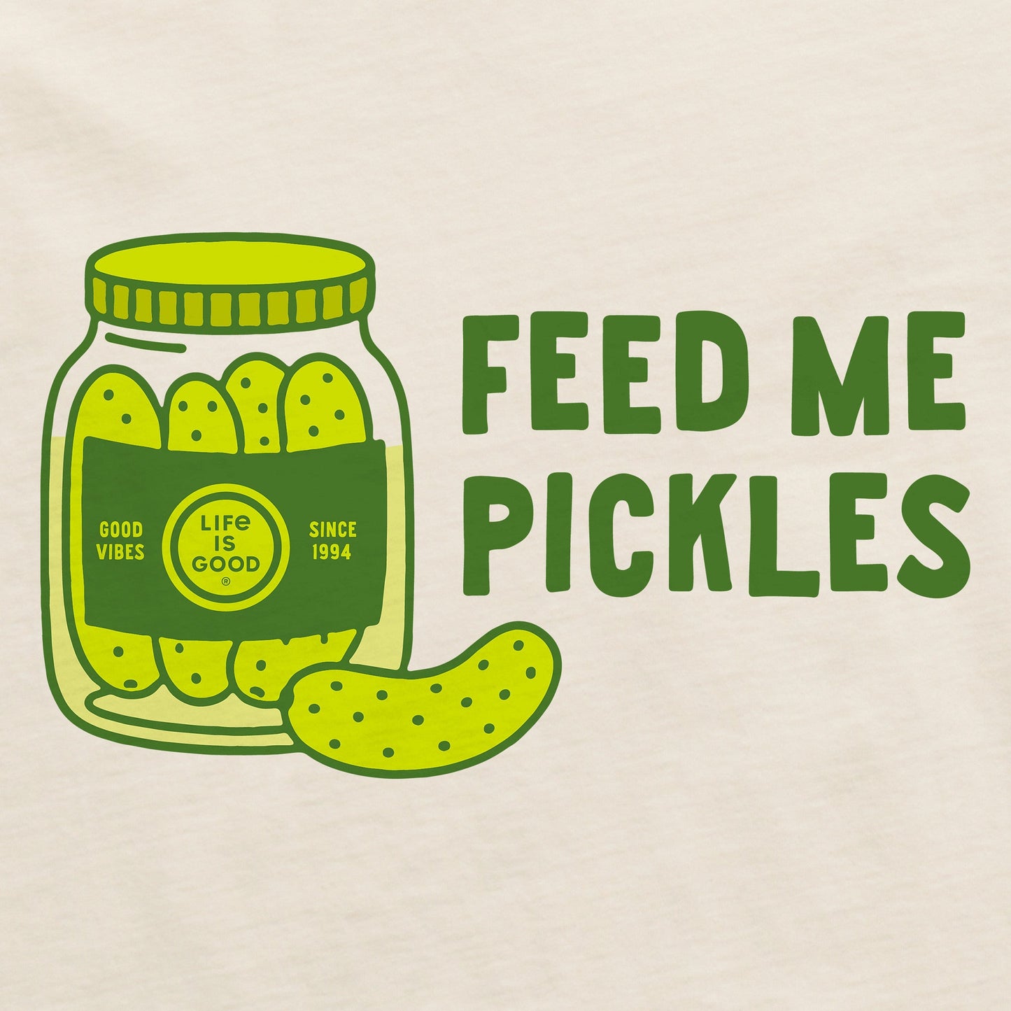 Men's Feed Me Pickles Short Sleeve Crusher Tee