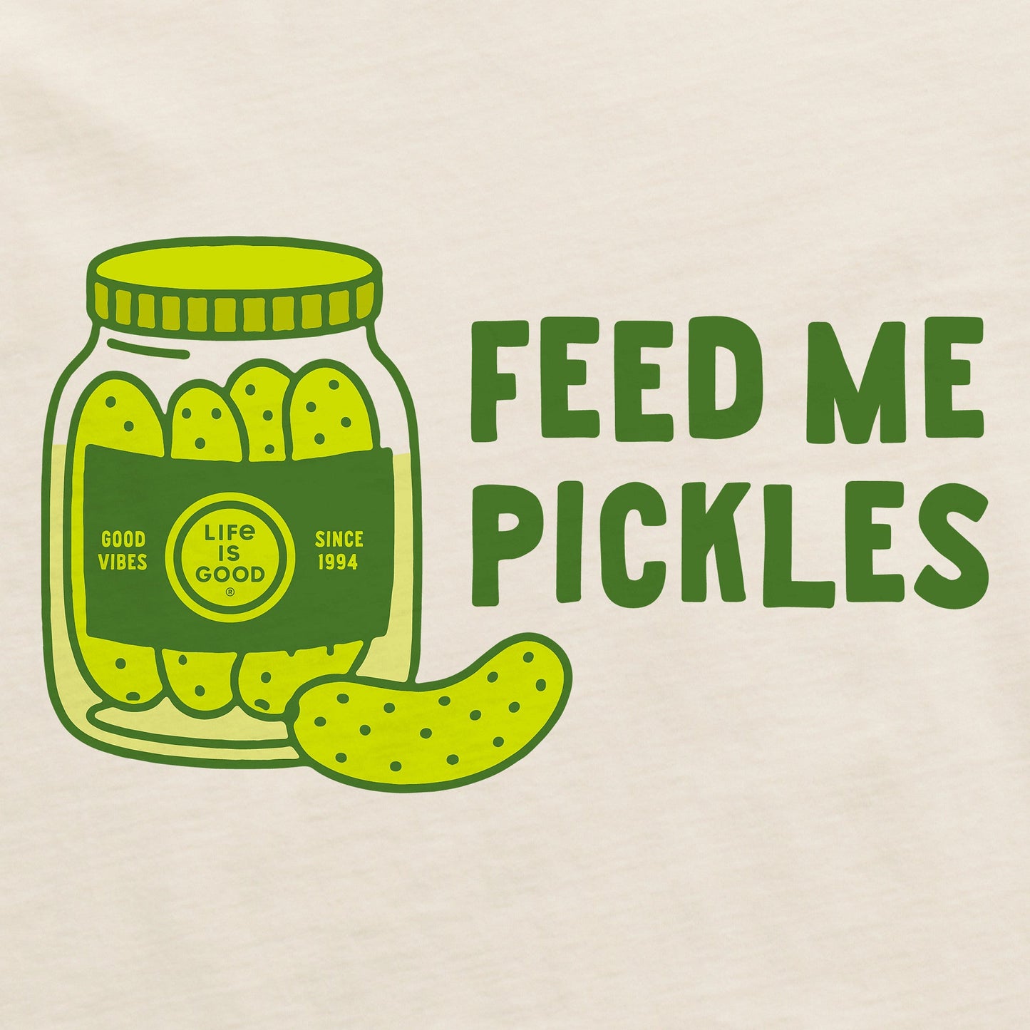 Women's Feed Me Pickles Short Sleeve Crusher Boxy Tee