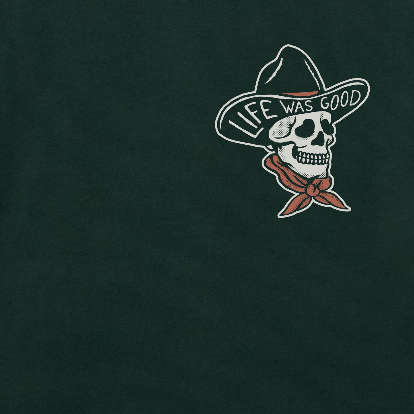 Men's Life Was Good Cowboy Good Vibes Fleece Zip Hoodie