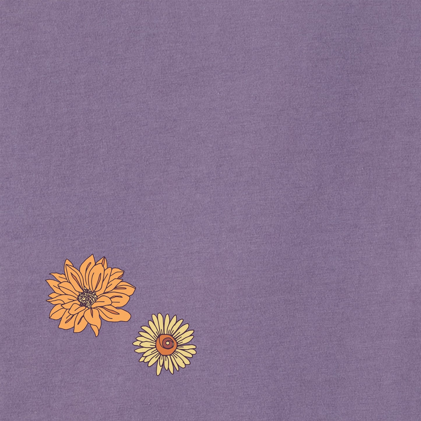 Women's Pumpkin Full of Sunflowers Long Sleeve Crusher Vee