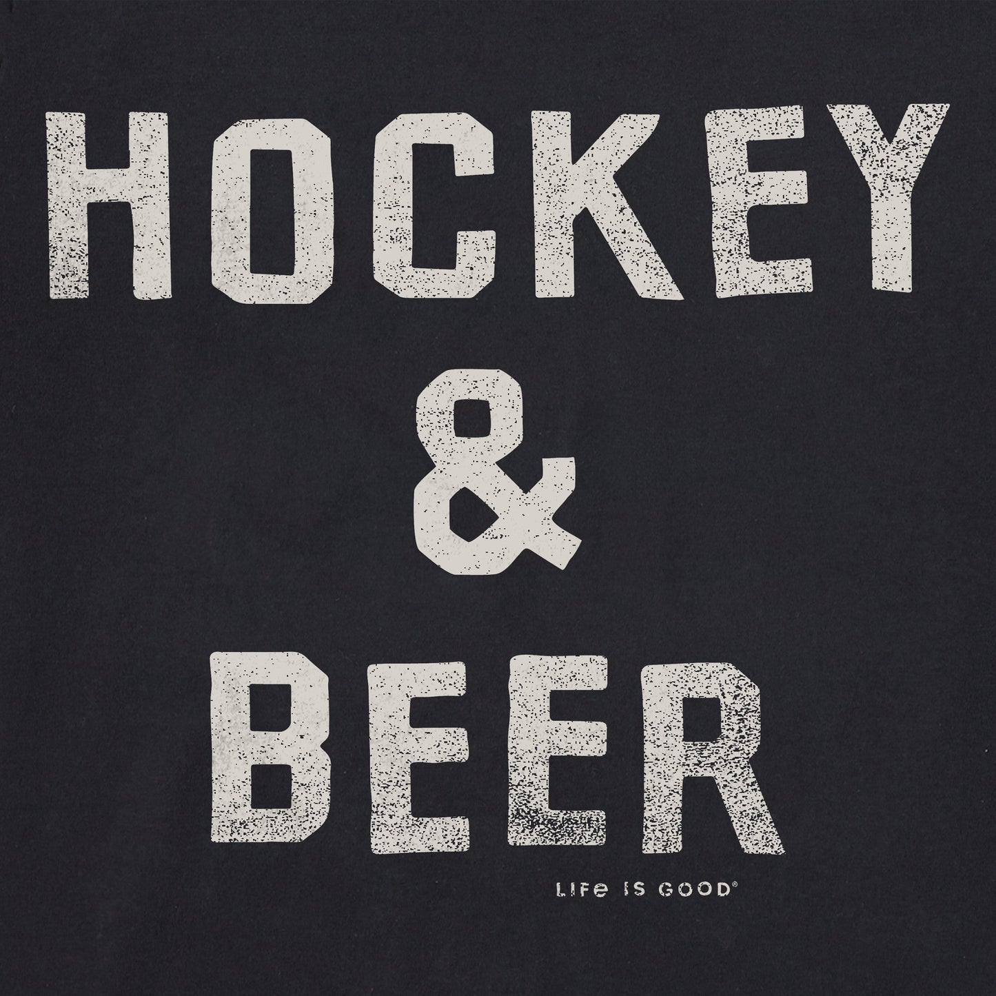 Men's Hockey & Beer Short Sleeve Crusher Tee