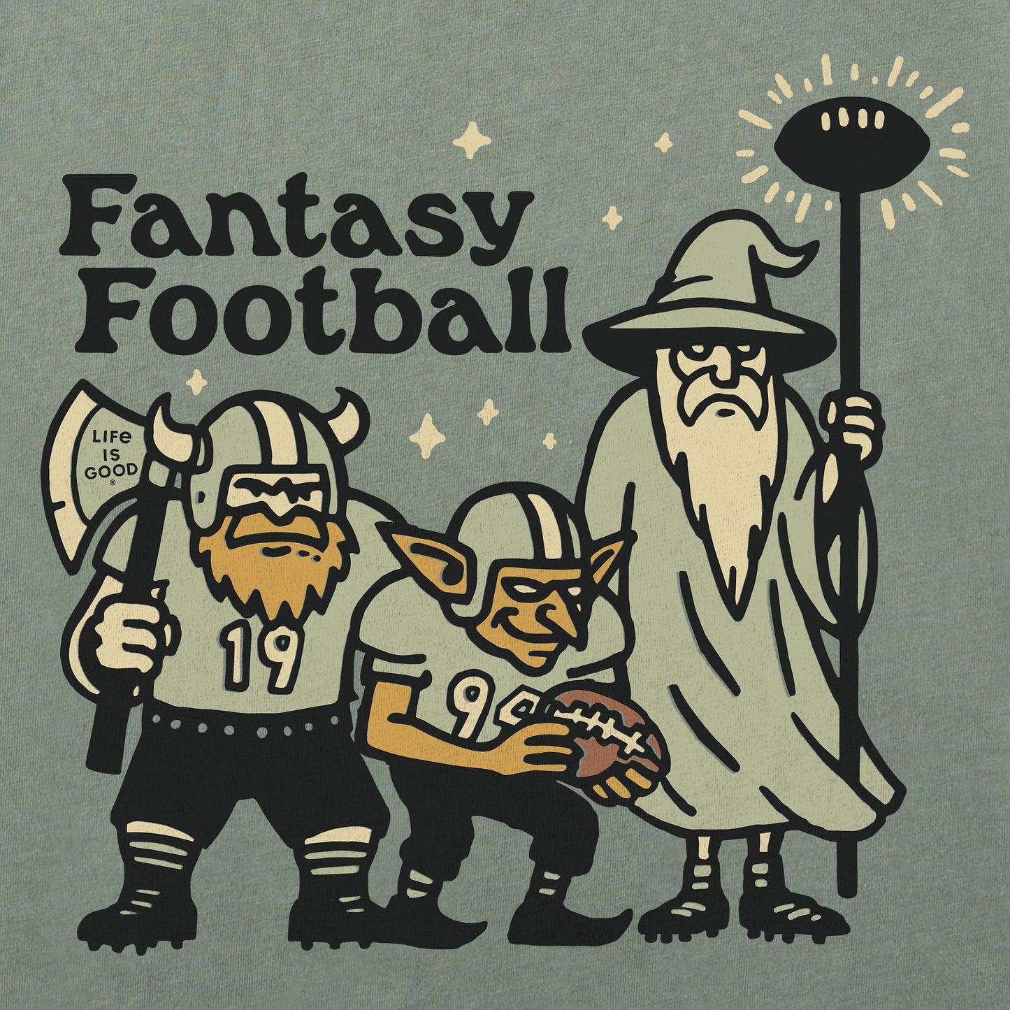 Men's Fantasy Football Trio Long Sleeve Crusher Tee