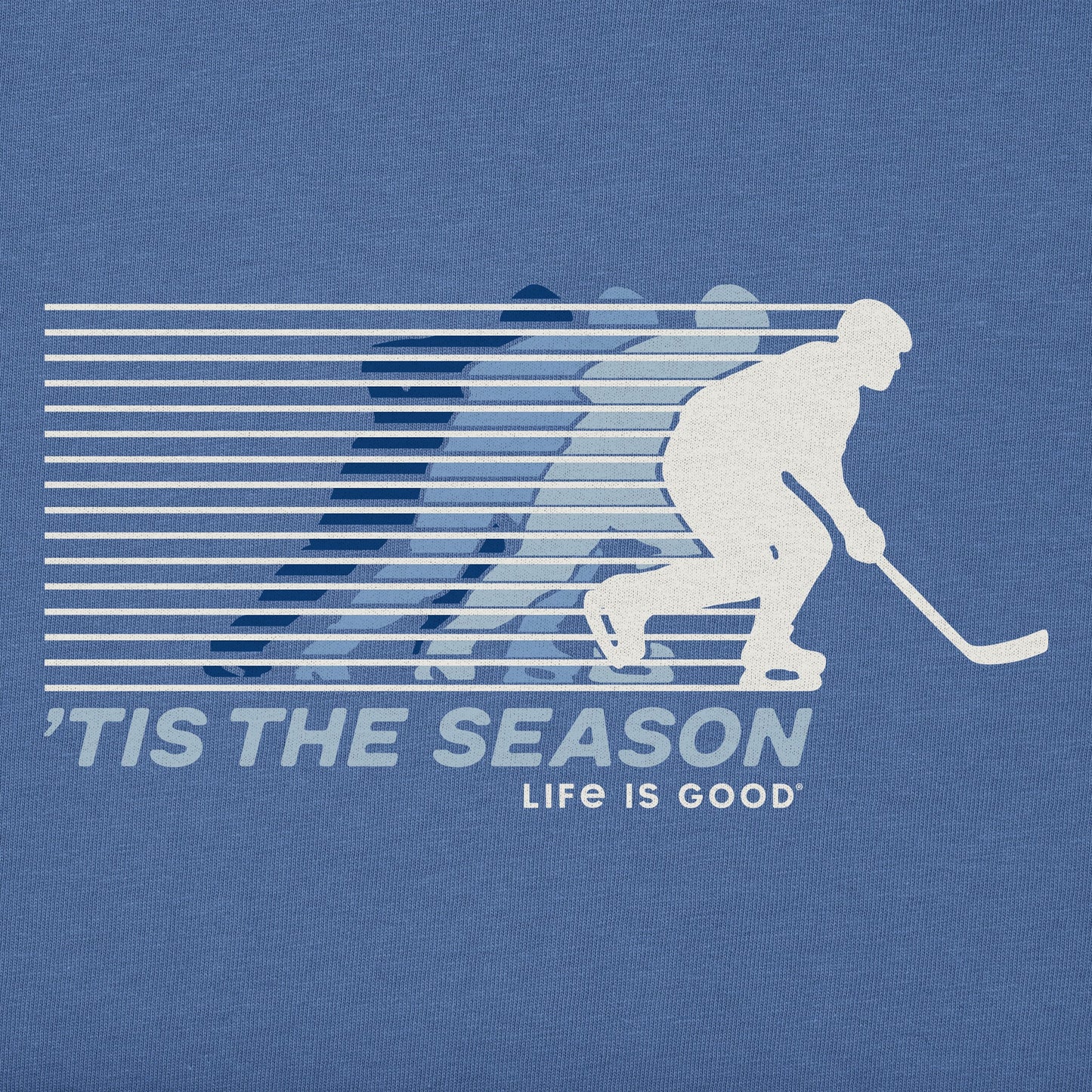 Men's Tis the Season Hockey Long Sleeve Crusher Tee