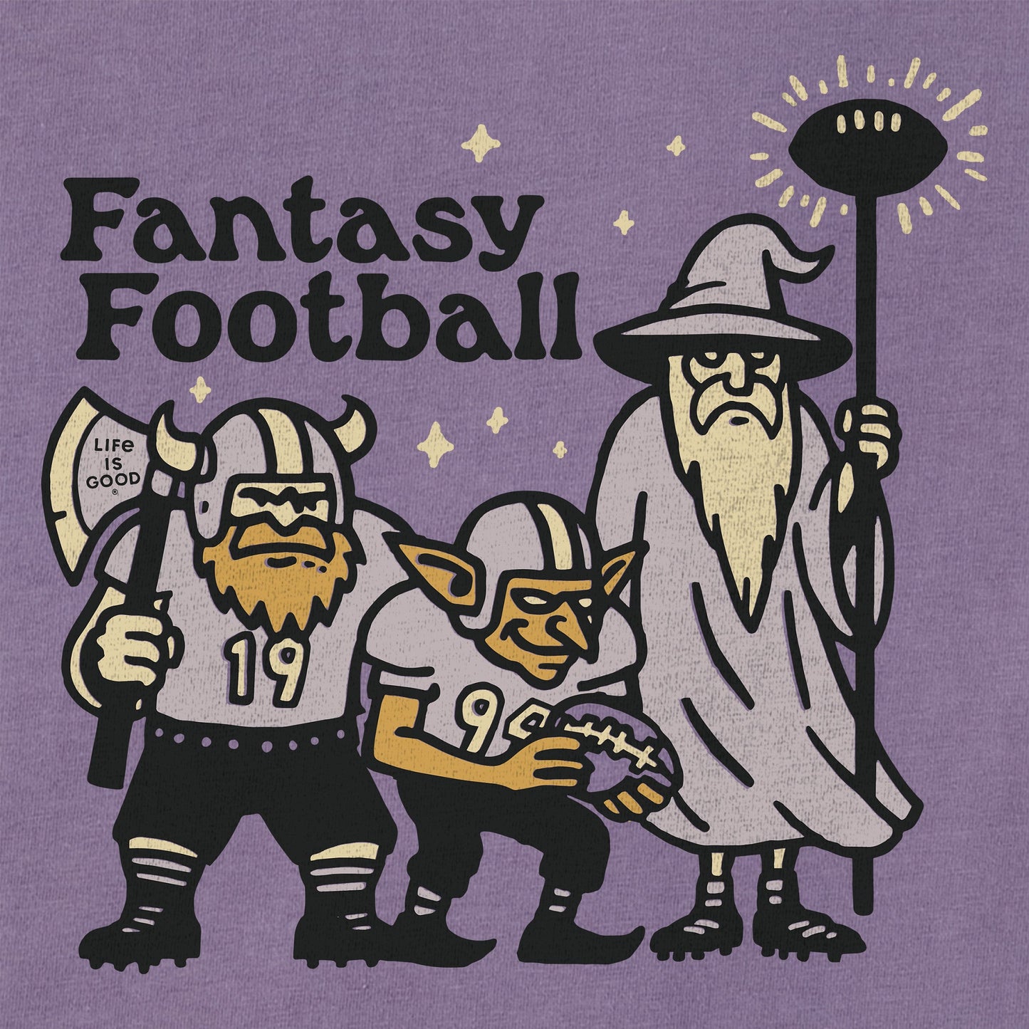Women's Fantasy Football Trio Short Sleeve Crusher Boxy Tee
