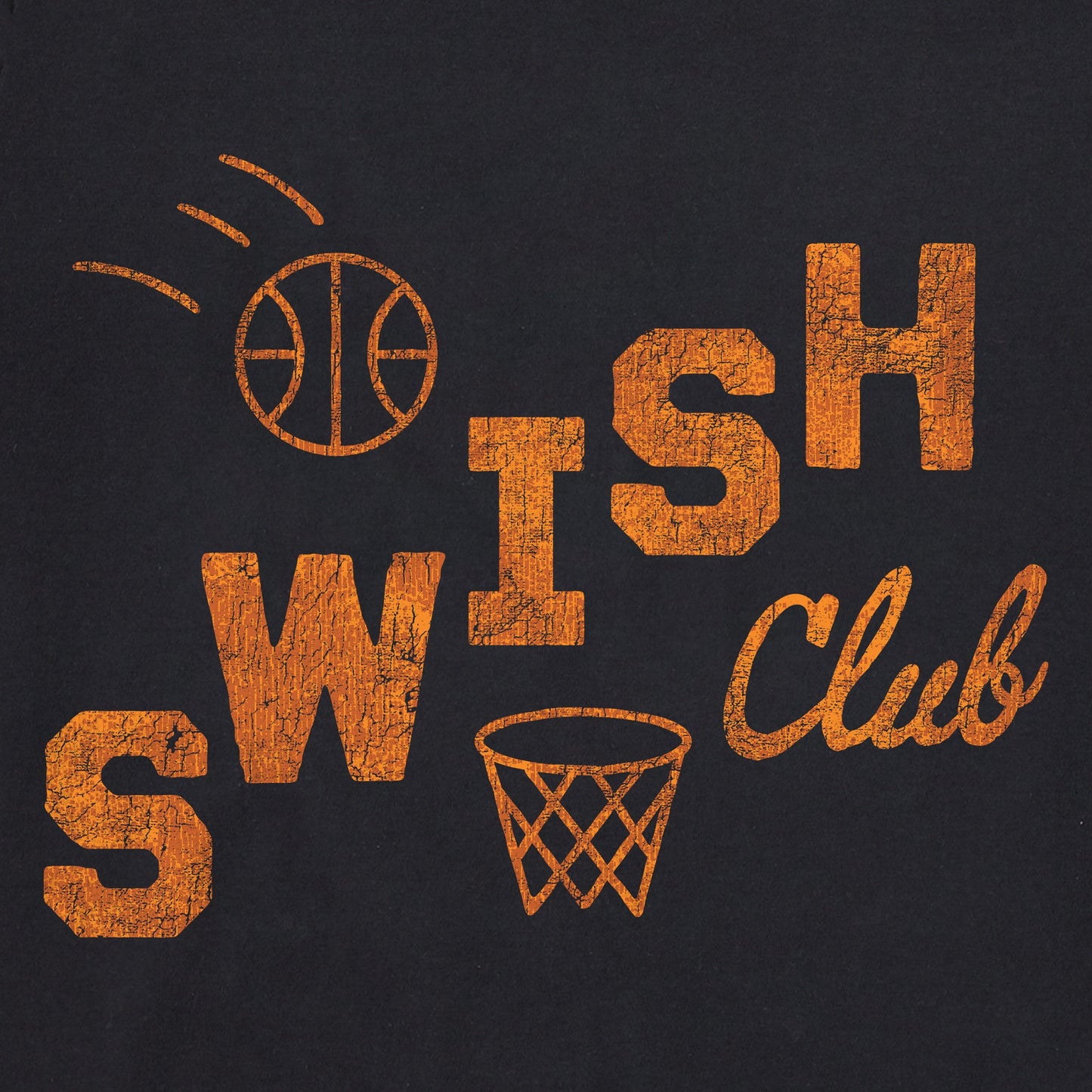 Women's Swish Club Long Sleeve Crusher Tee
