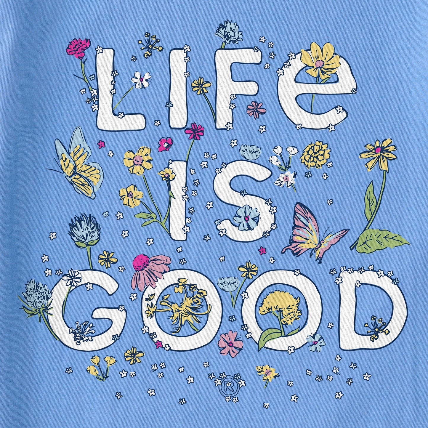 Kids Wildflower Logo Stack Short Sleeve Crusher Tee