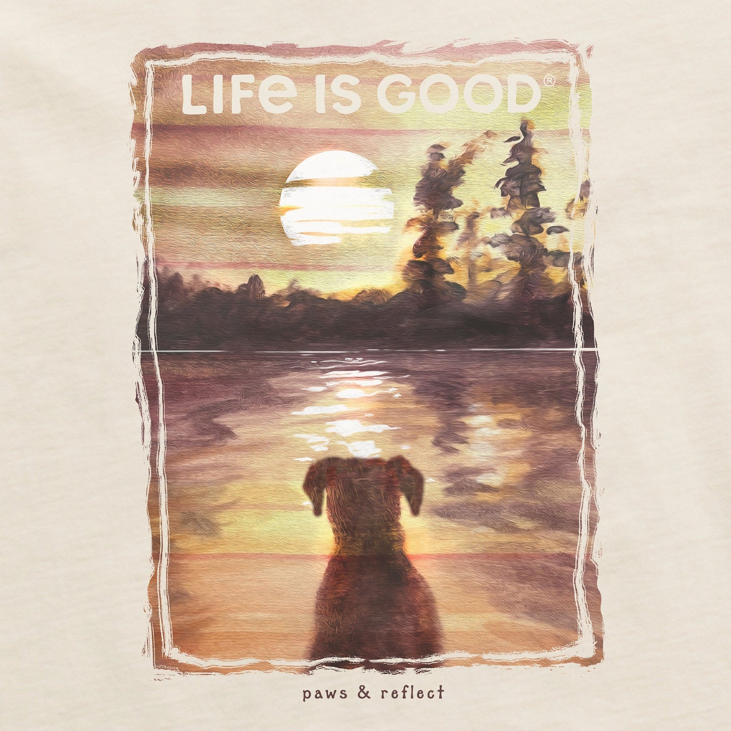 Men's Paws and Reflect Short Sleeve Crusher Tee