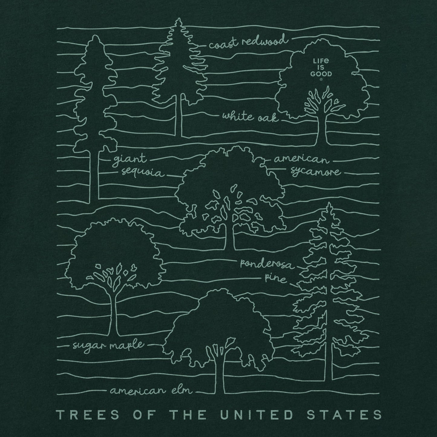 Women's Trees of the United States Short Sleeve Crusher Tee