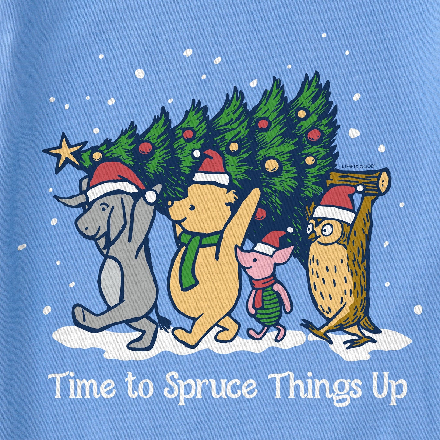 Kids Time to Spruce Things Up Winnie Long Sleeve Crusher Tee