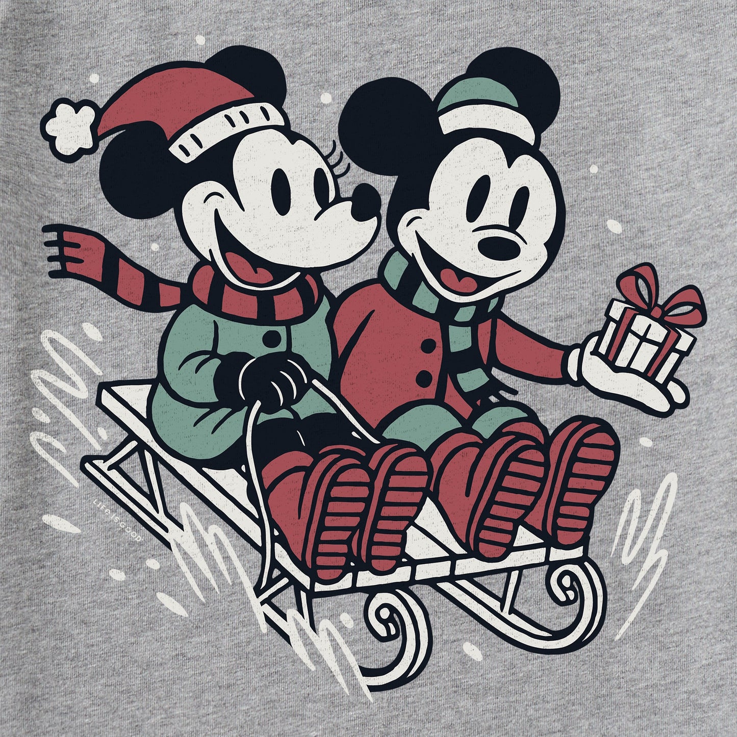 Kids Willie Nice Sled Ride Long Sleeve Crusher Tee