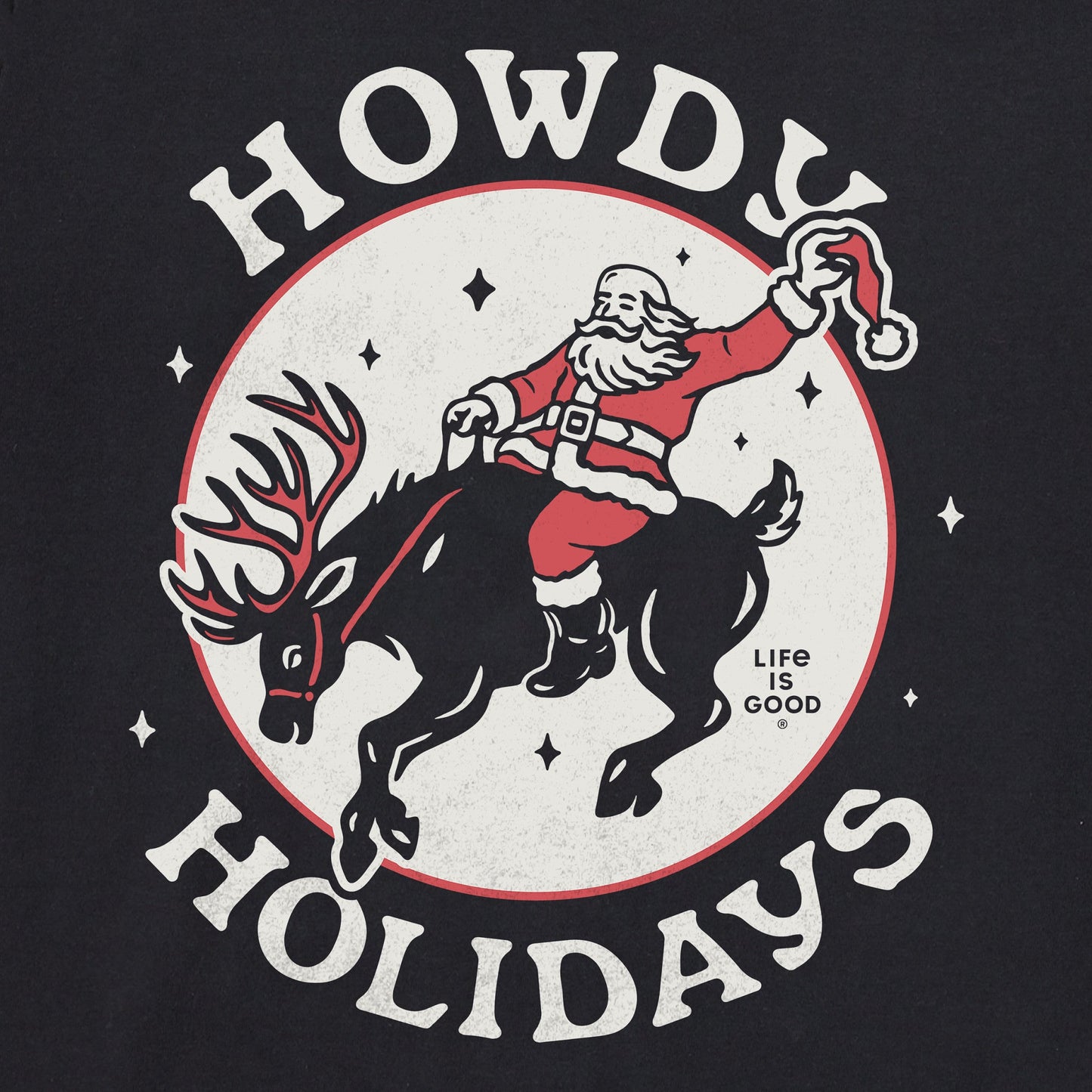 Men's Howdy Holidays Short Sleeve Crusher Tee